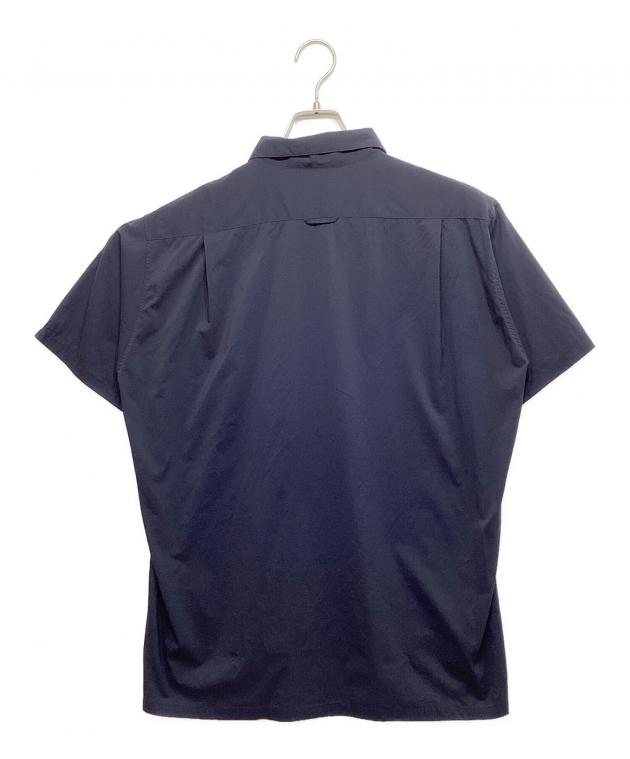 アウトドア 山と道 UL Short Sleeve Shirt-Navy