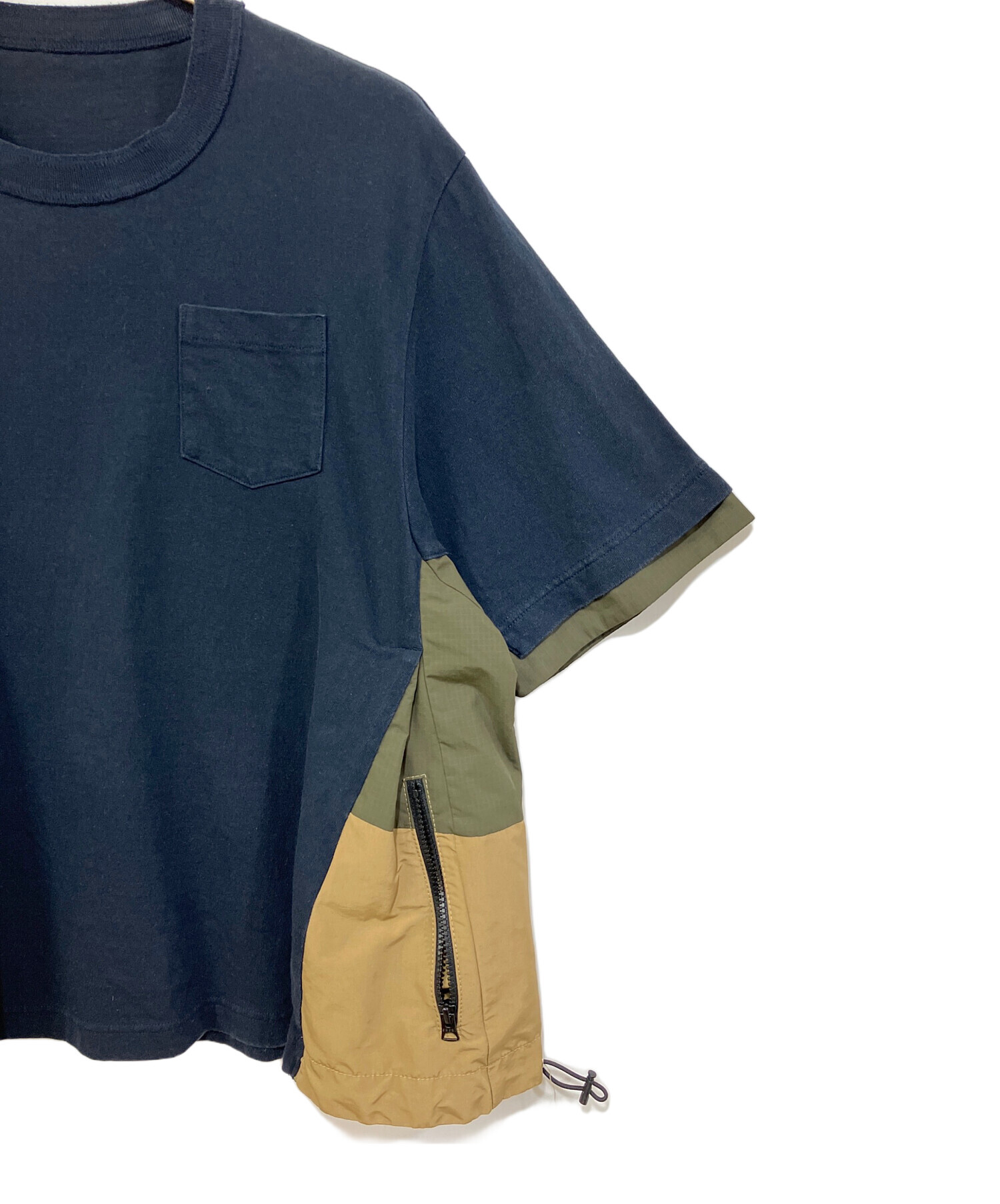 中古・古着通販】sacai (サカイ) スポーツミックス ナイロン切替T