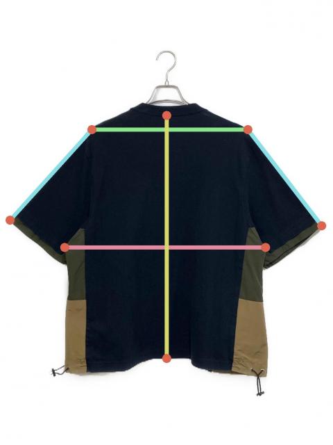 中古・古着通販】sacai (サカイ) スポーツミックス ナイロン切替T