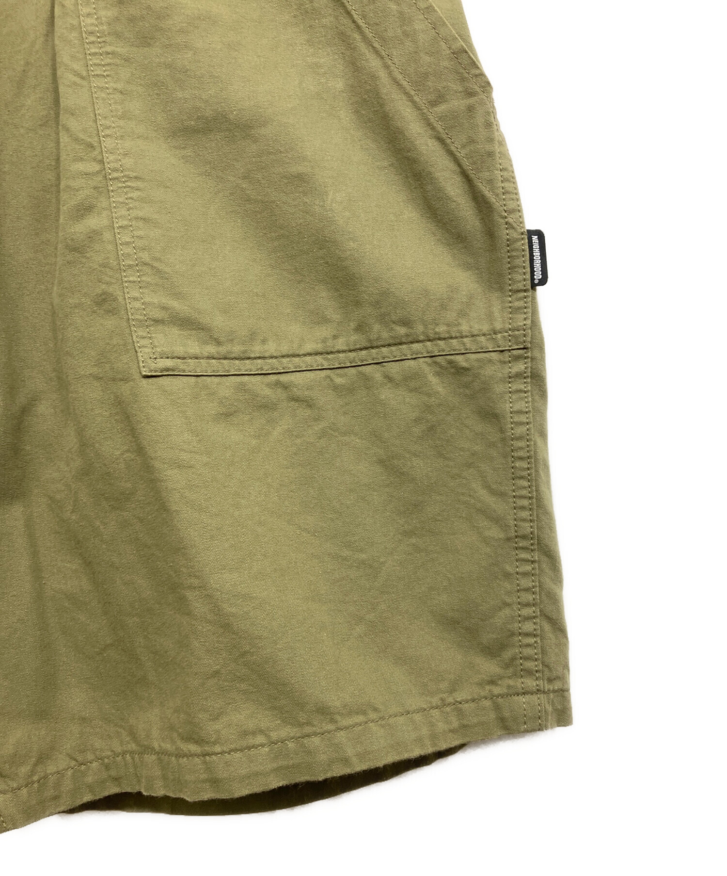 【美品】完売 NEIGHBORHOOD ショートパンツ カーキ オリーブ 日本製 中古・古着通販】NEIGHBORHOOD (ネイバーフッド) ベイカーショート