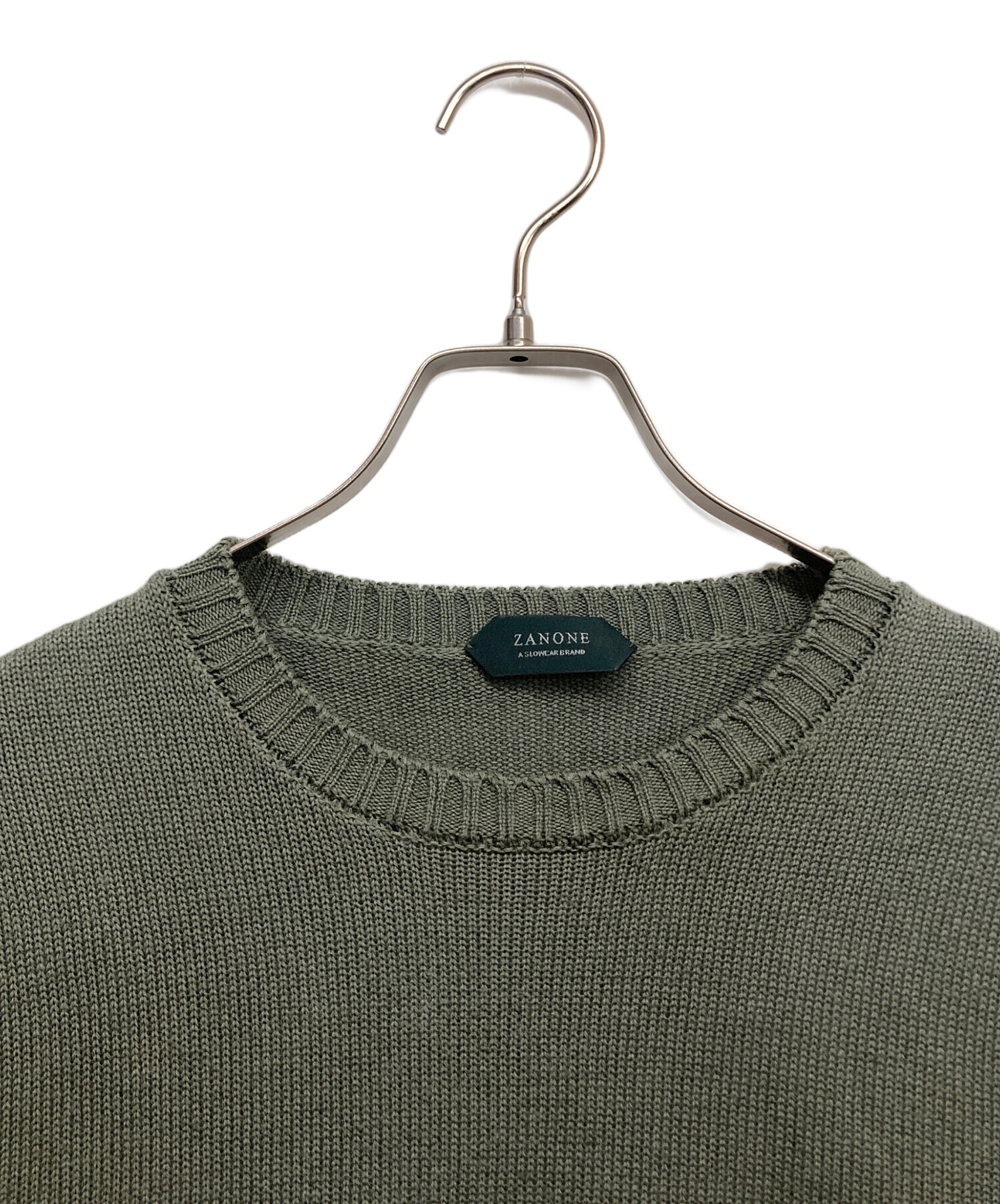中古・古着通販】Zanone (ザノーネ) リネンコットンクルーネックニット