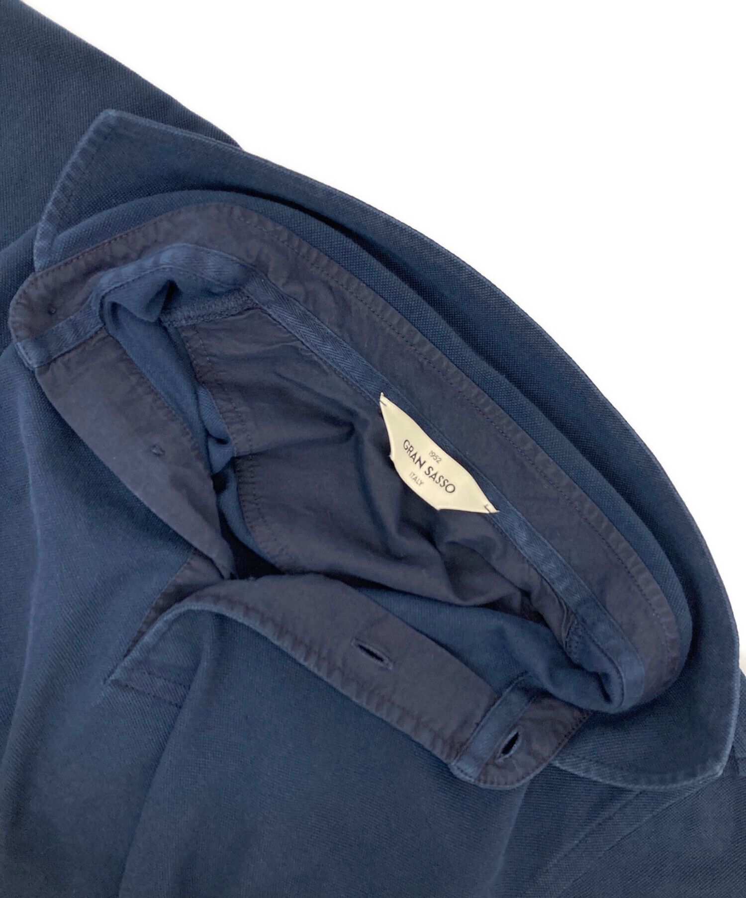 中古・古着通販】GRAN SASSO (グランサッソ) ポロシャツ ネイビー