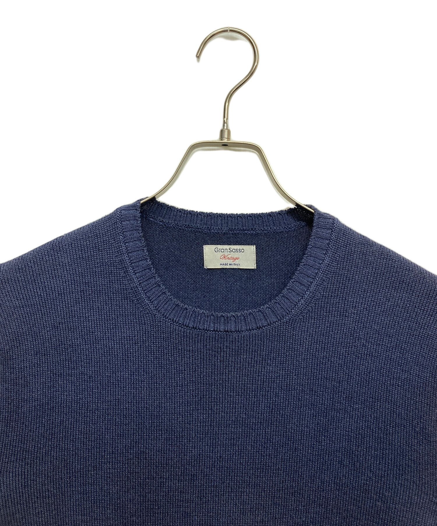 中古・古着通販】GRAN SASSO (グランサッソ) ウールクルーネックニット