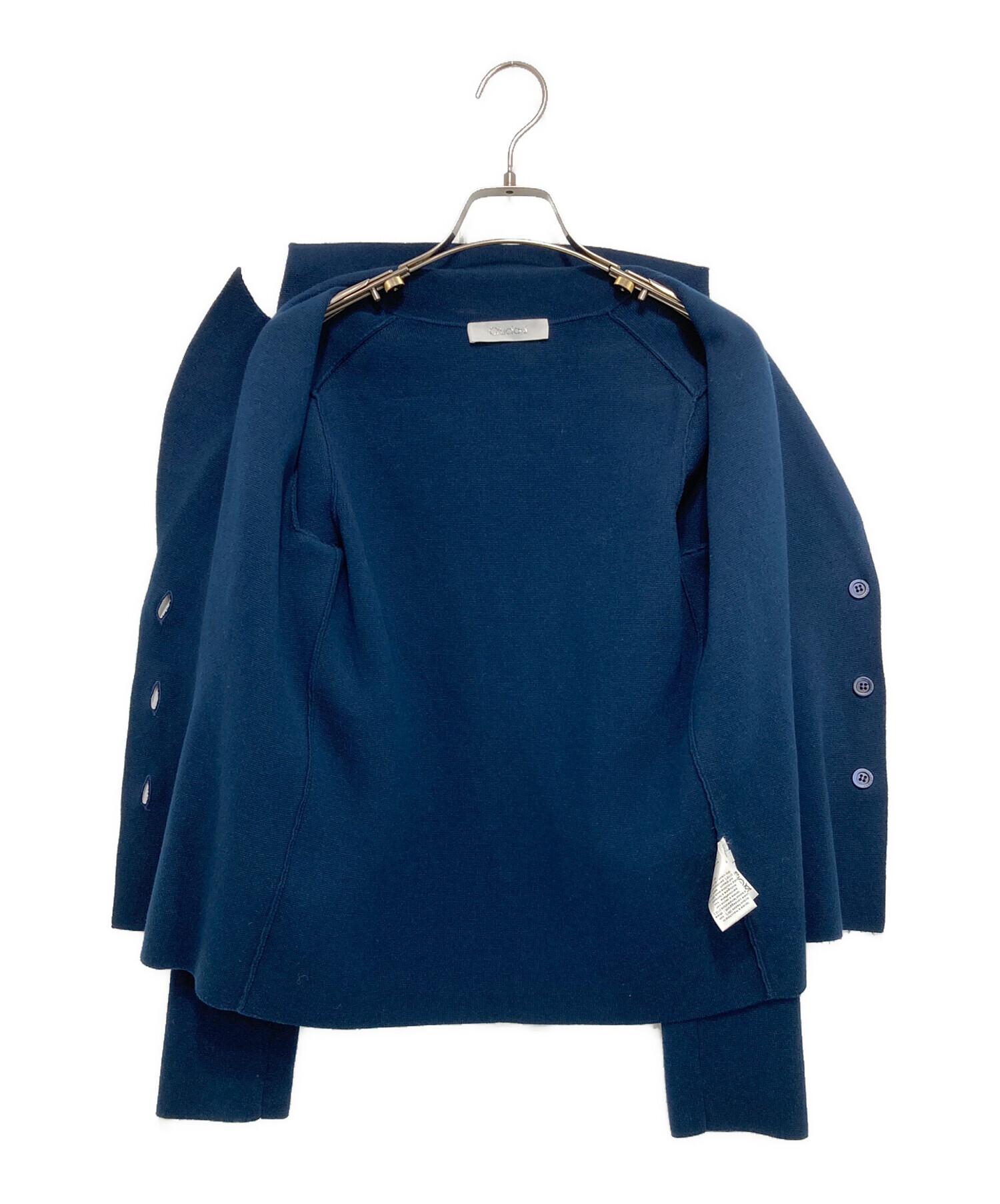 中古・古着通販】CRUCIANI (クルチアーニ) ニットジャケット ネイビー