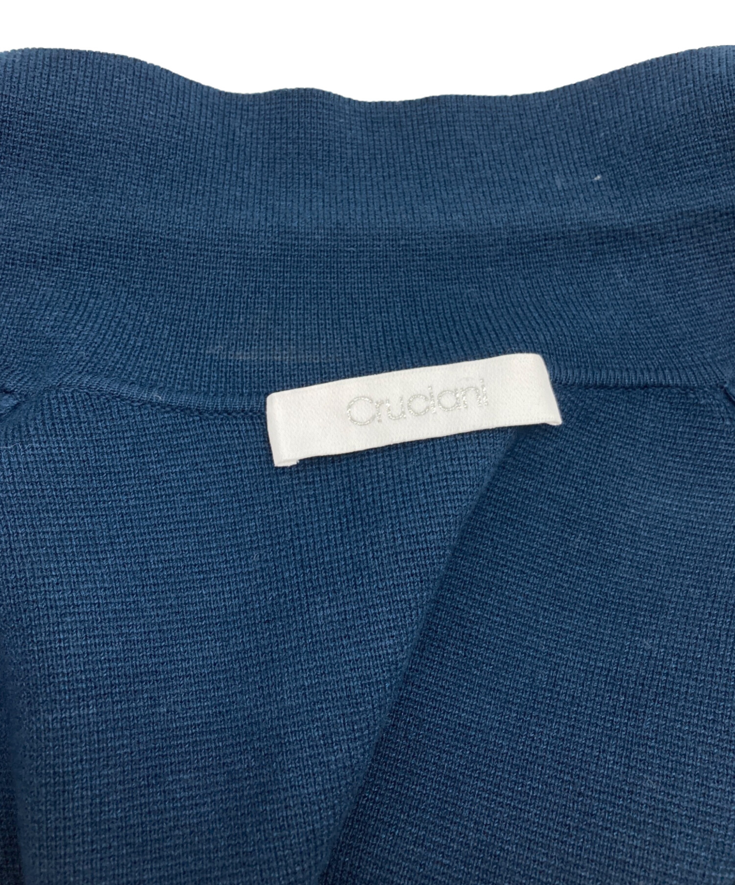 中古・古着通販】CRUCIANI (クルチアーニ) ニットジャケット ネイビー
