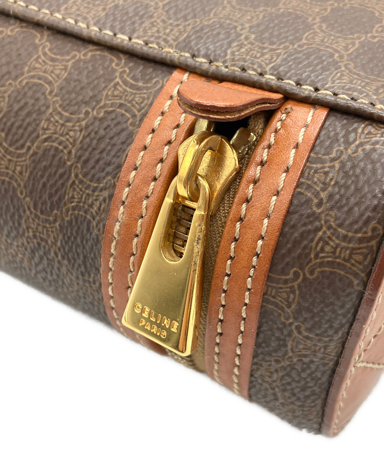 ⭐️くー⭐️セリーヌ　バニティバッグ 中古・古着通販】CELINE (セリーヌ) バニティバッグ ブラウン