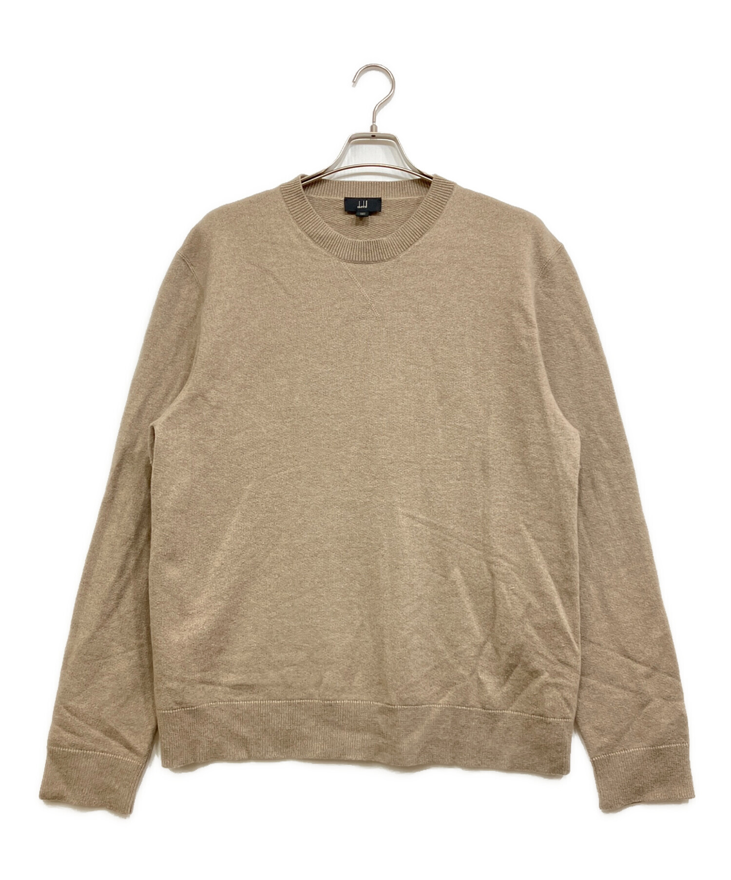 dunhill ダンヒル ウールニット ベージュ ブラウンS 中古・古着通販】dunhill (ダンヒル) カシミヤニット ベージュ サイズ