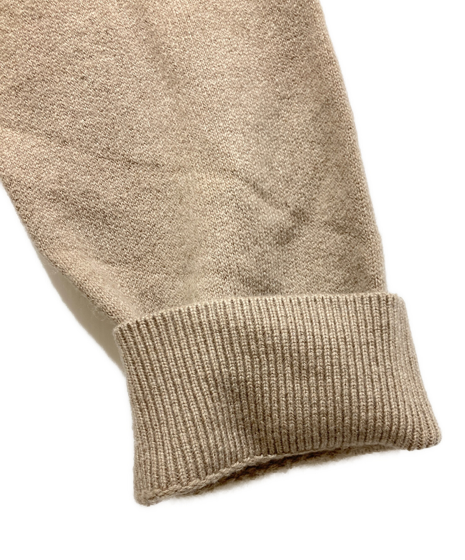 dunhill ダンヒル ウールニット ベージュ ブラウンS 中古・古着通販】dunhill (ダンヒル) カシミヤニット ベージュ サイズ