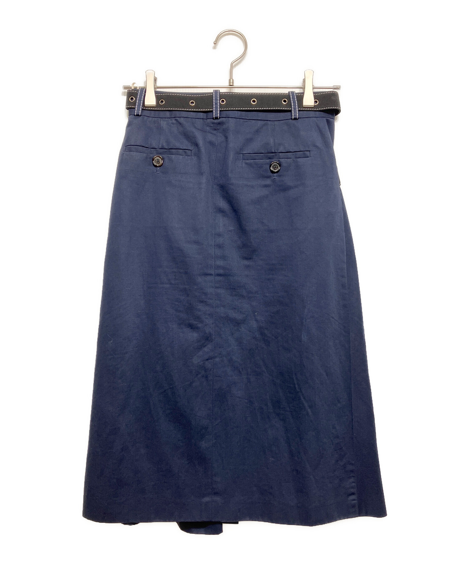 中古・古着通販】MARNI (マルニ) ラップスカート ネイビー サイズ:36