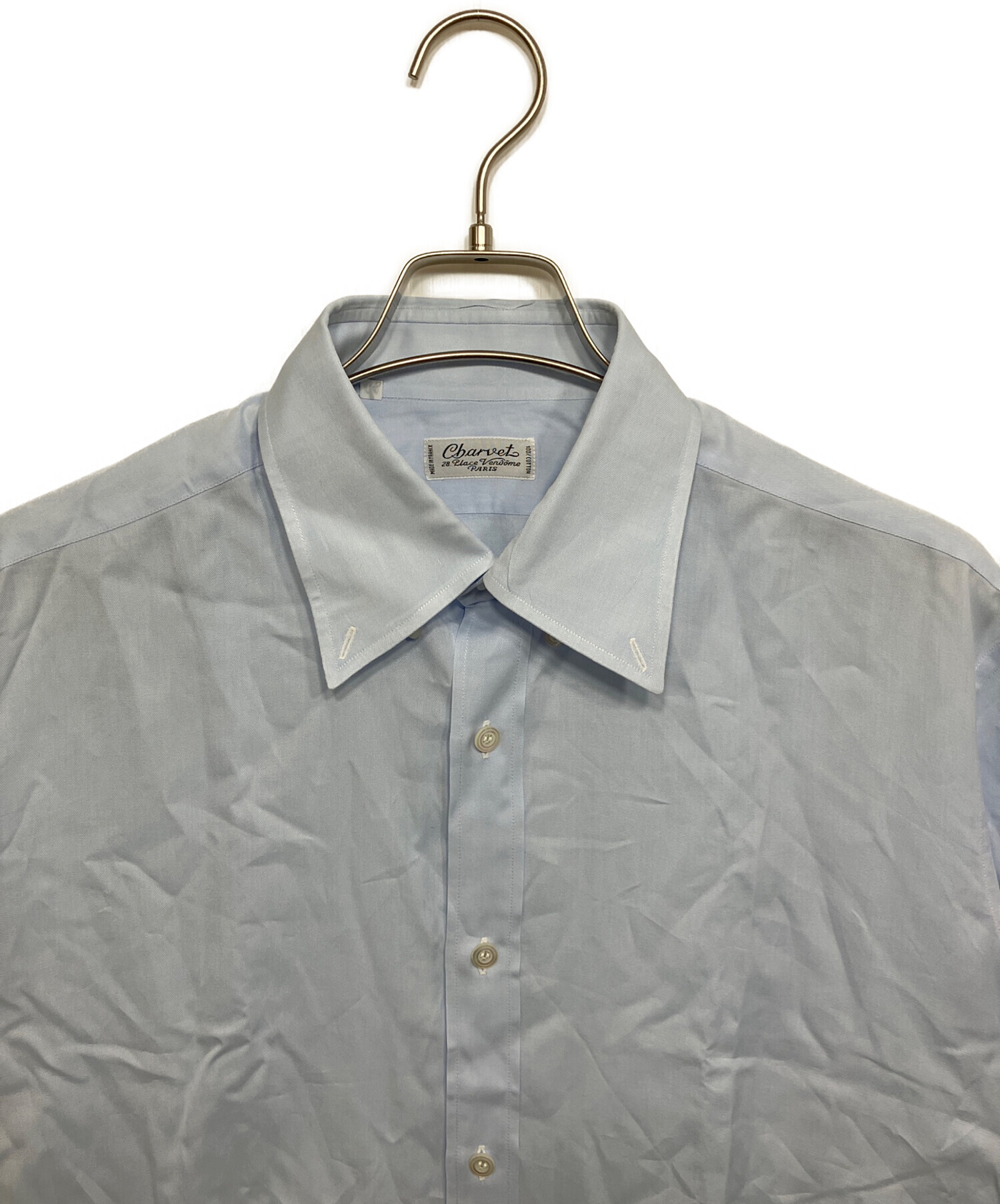 中古・古着通販】Charvet (シャルベ) ボタンダウンシャツ スカイブルー