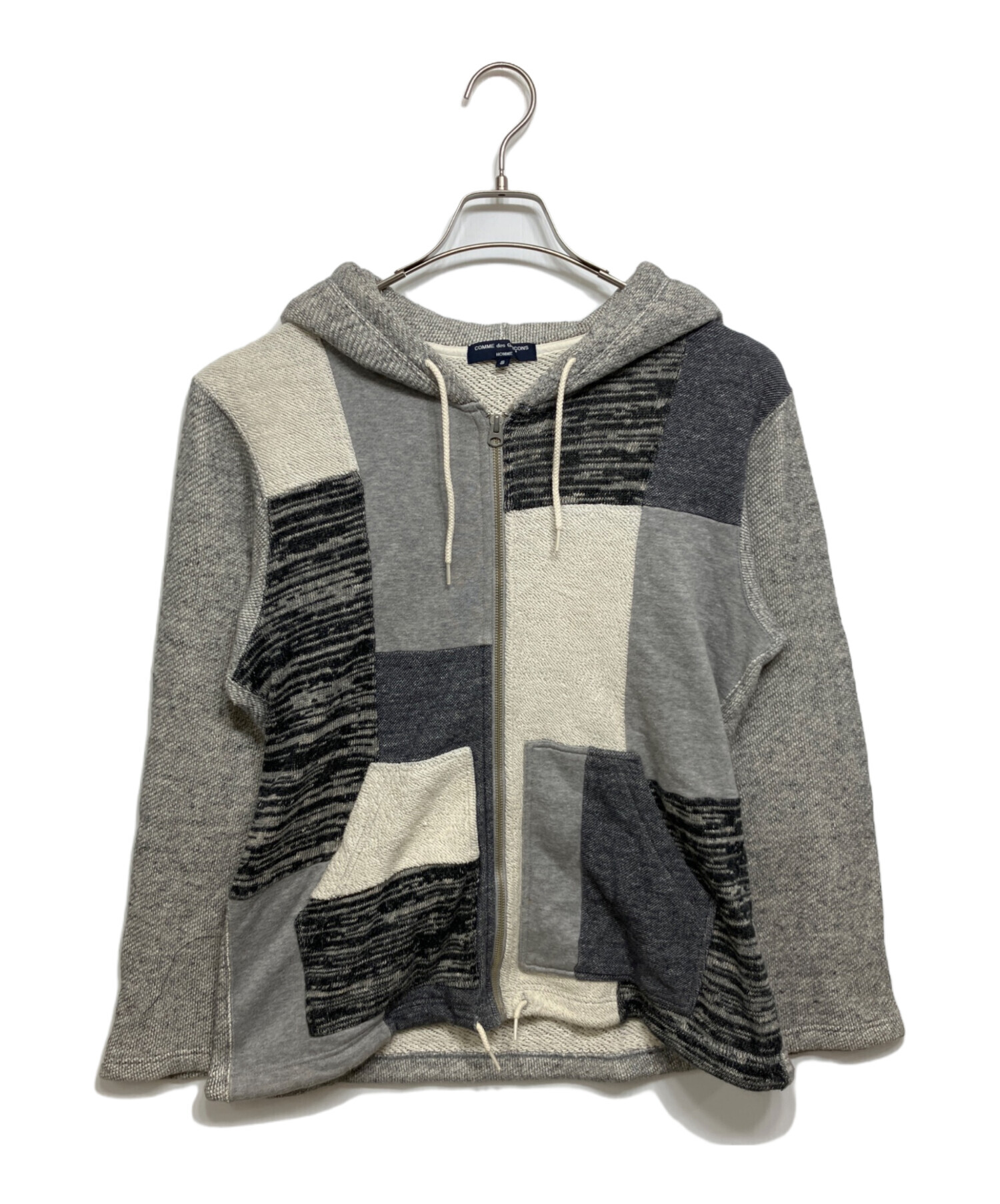 COMME des GARCONS HOMME DEUX パッチワークパーカー 中古・古着通販】COMME des GARCONS HOMME (コムデギャルソン オム
