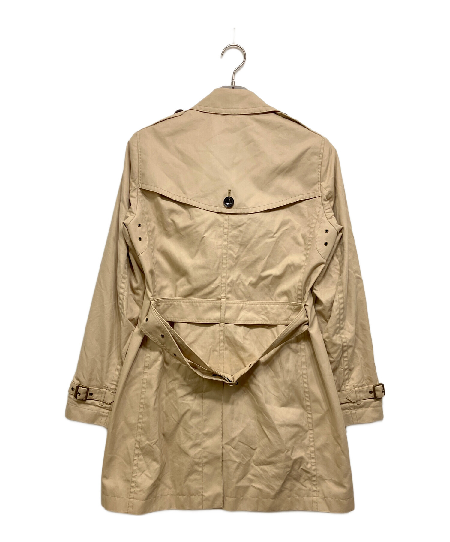 BURBERRY BRIT コットンリネン メガノヴァチェック トレンチコート 中古・古着通販】BURBERRY BRIT (バーバリーブリット) BANAPDIOTES