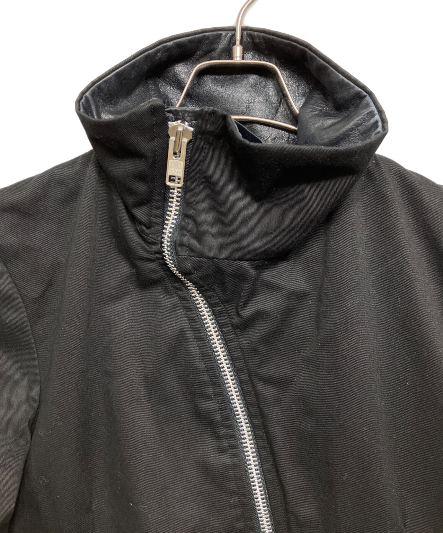中古・古着通販】EKAM (エカム) レザー切替ハイネックジャケット