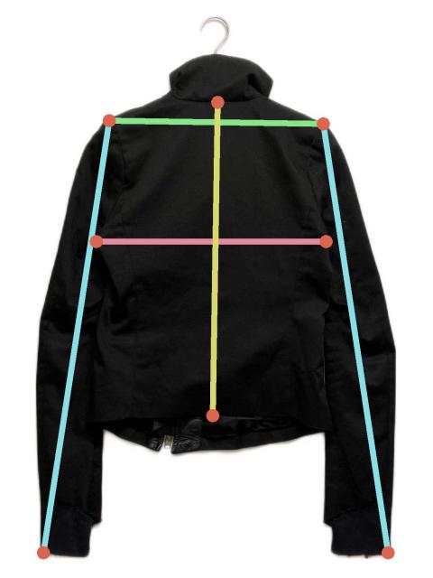 中古・古着通販】EKAM (エカム) レザー切替ハイネックジャケット