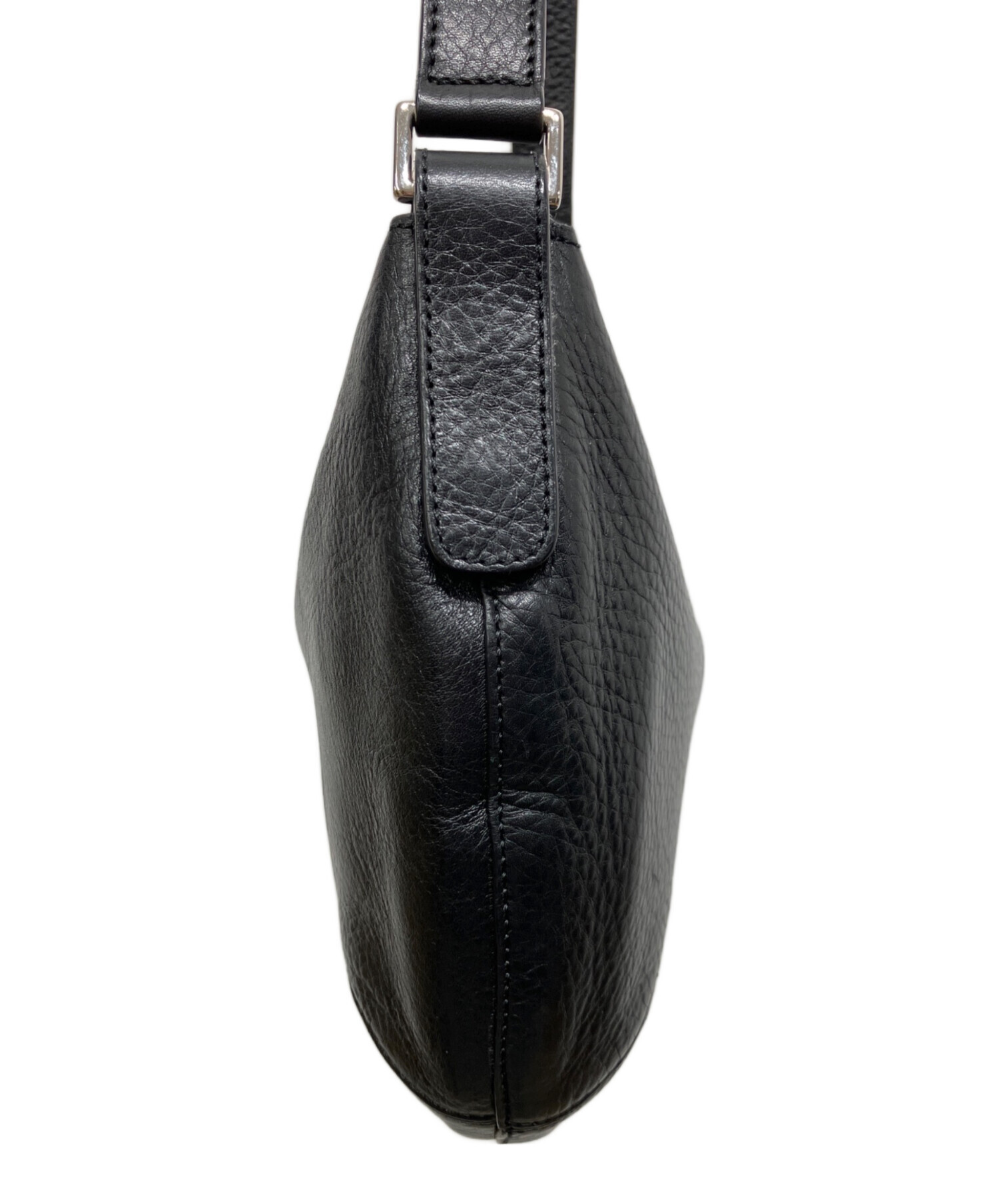 中古・古着通販】HIROFU (ヒロフ) レザーショルダーバッグ ブラック