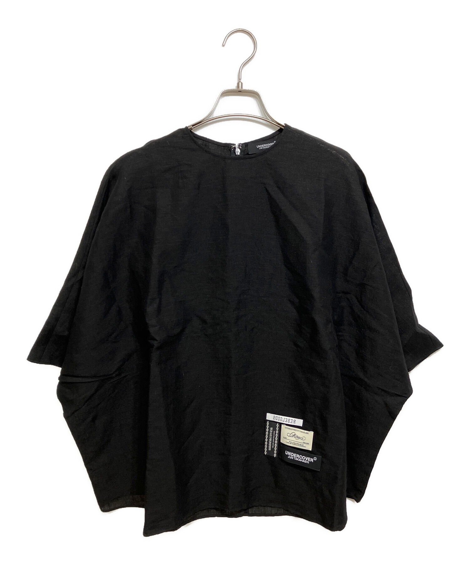 中古・古着通販】UNDERCOVER (アンダーカバー) 半袖ブラウス ブラック