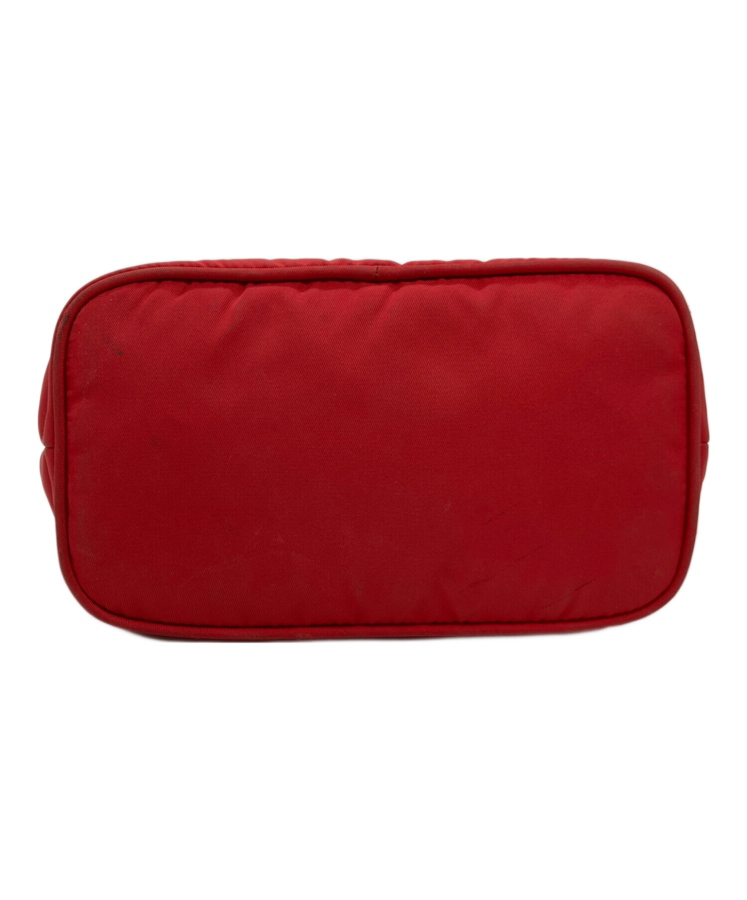 PRADA レッド ナイロン ポーチ 中古・古着通販】PRADA (プラダ) TESSUTO / テスート ナイロン コスメ
