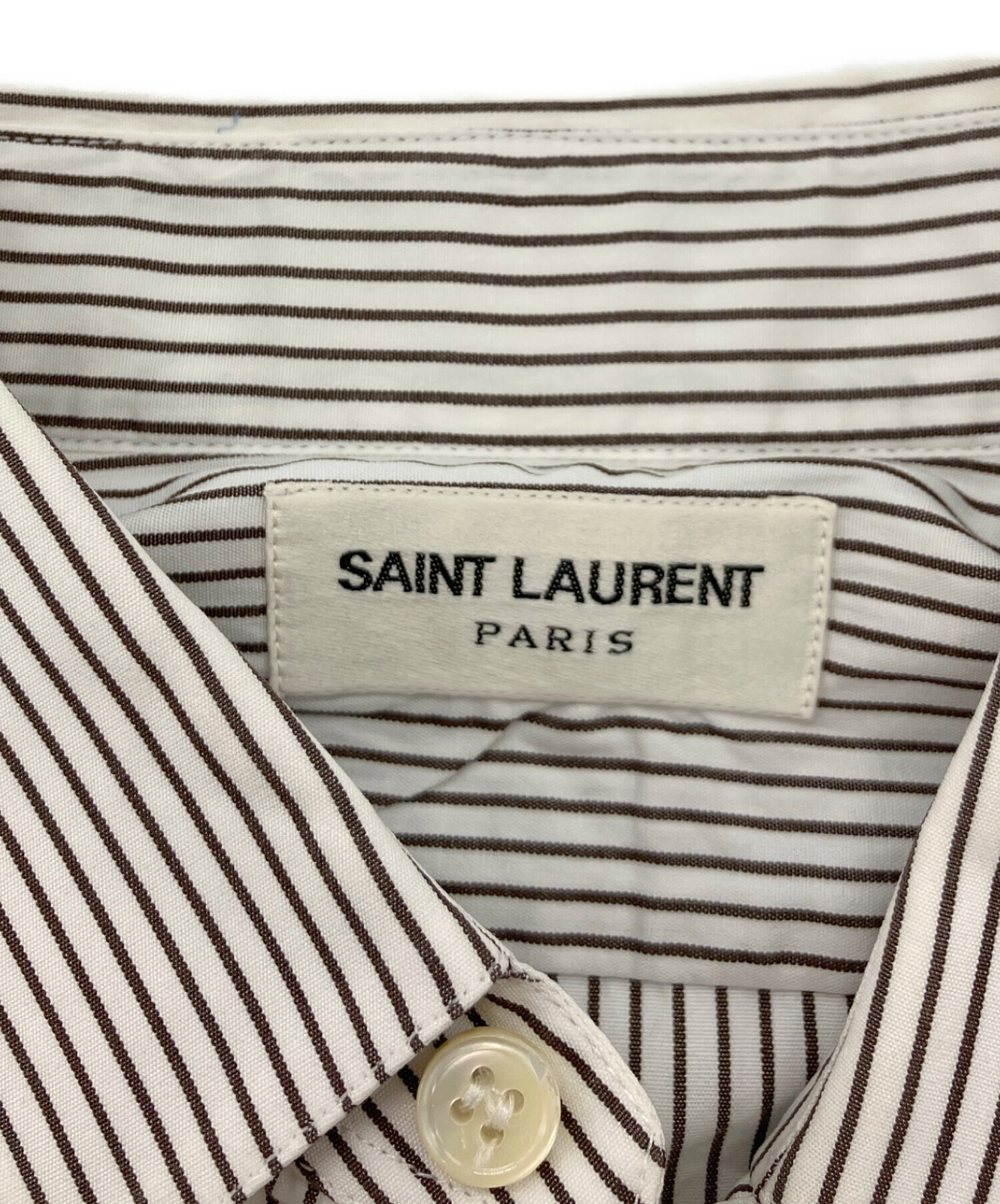 SAINT LAURENT PARIS サンローランパリ その他トップス ストライプ 長袖 中古・古着通販】Saint Laurent Paris (サンローランパリ) ストライプ