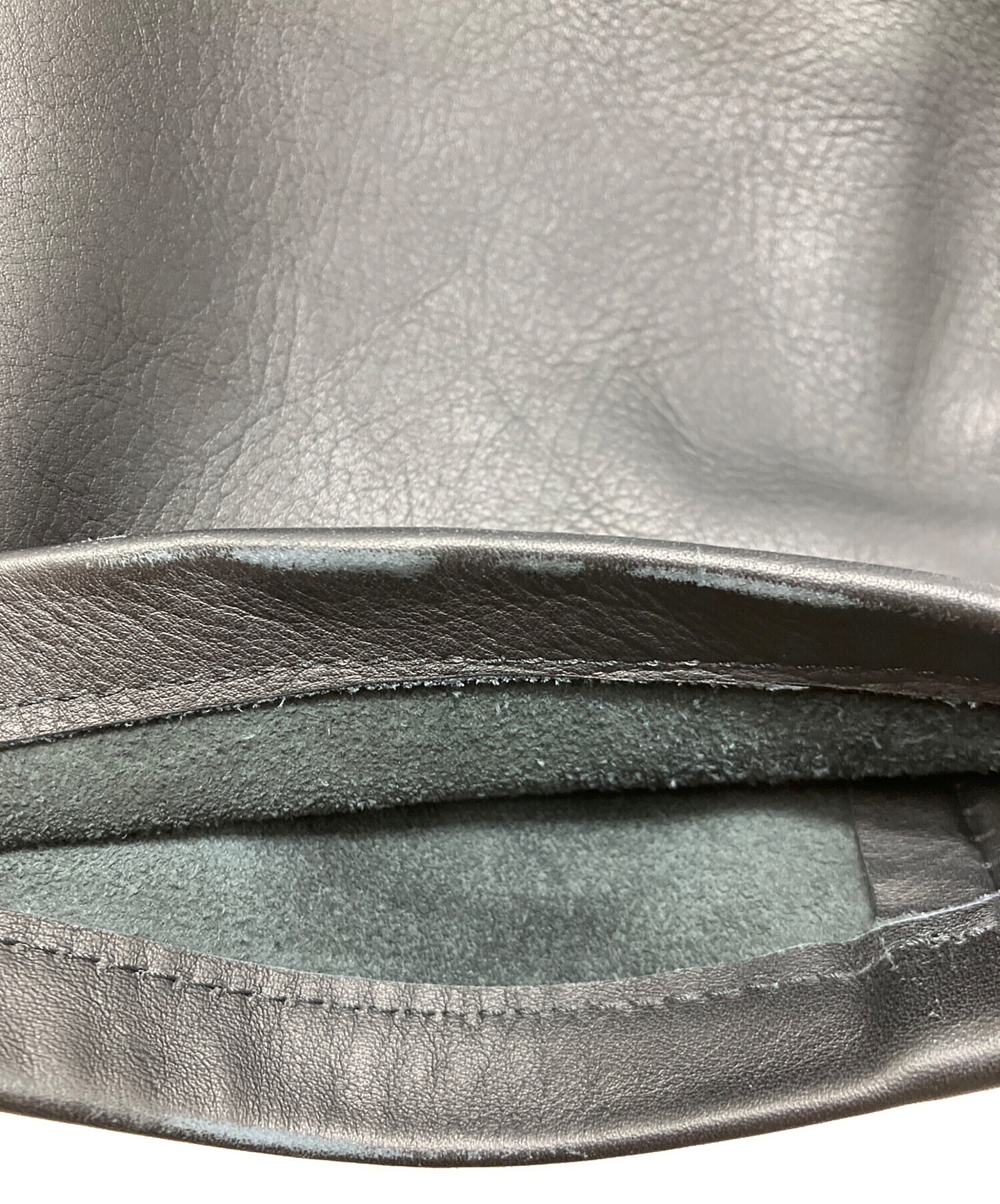 中古・古着通販】Schott (ショット) ストレートレザーパンツ ブラック