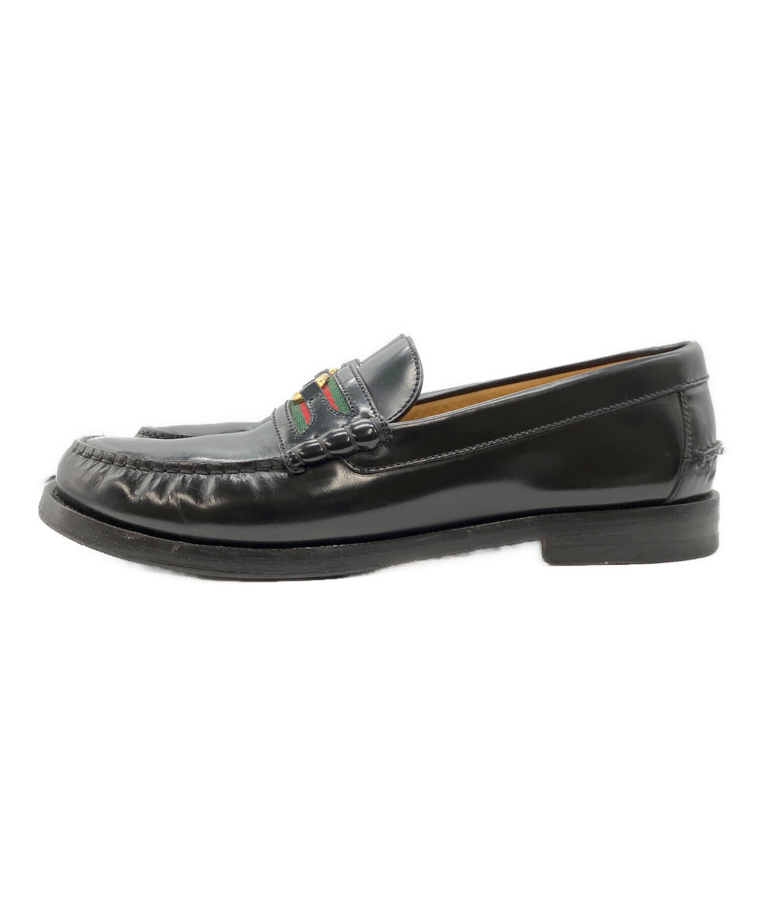 中古・古着通販】GUCCI (グッチ) インターロッキングGローファー