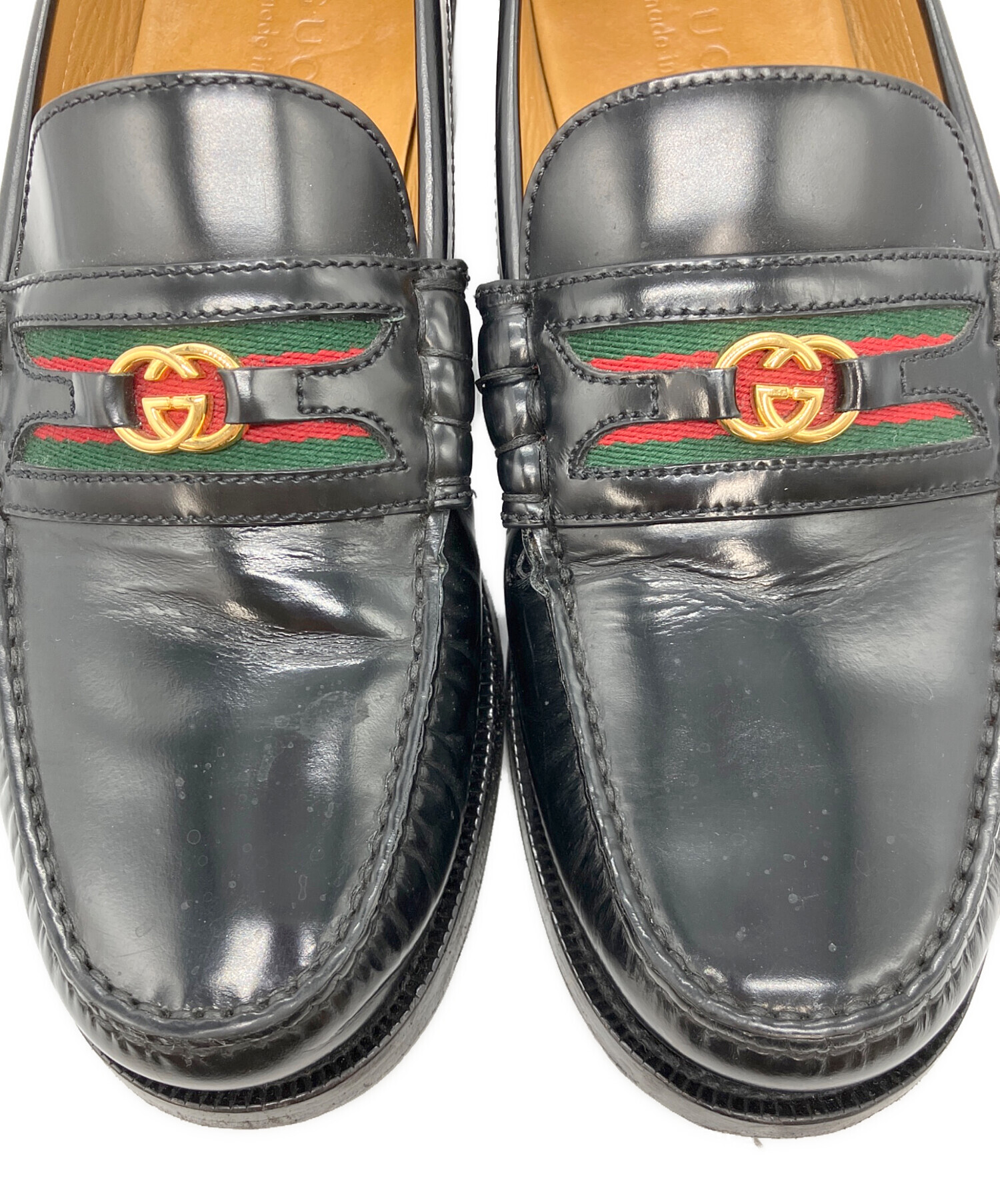 中古・古着通販】GUCCI (グッチ) インターロッキングGローファー