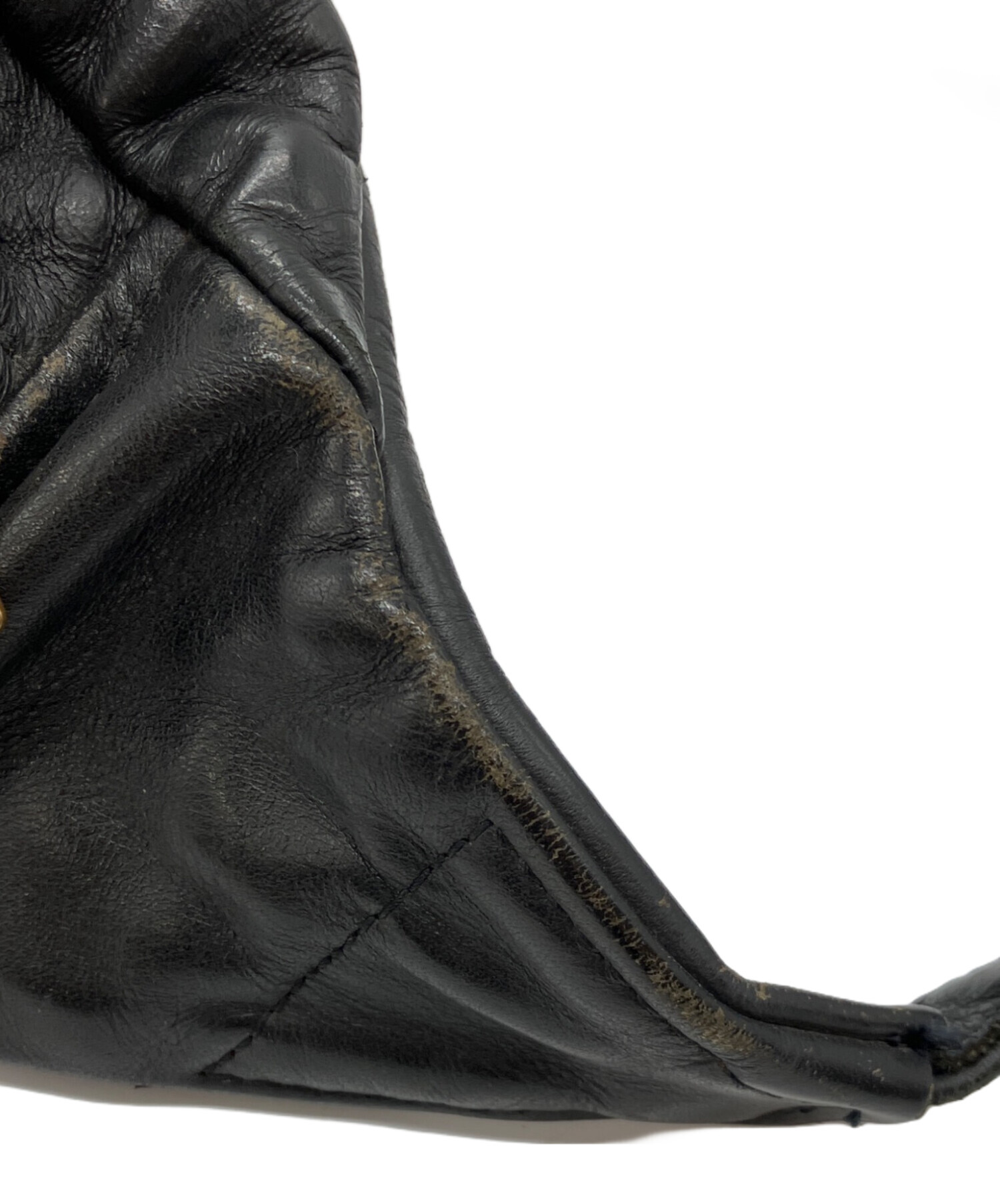 中古・古着通販】VANSON (バンソン) レザーボディーバッグ ブラック