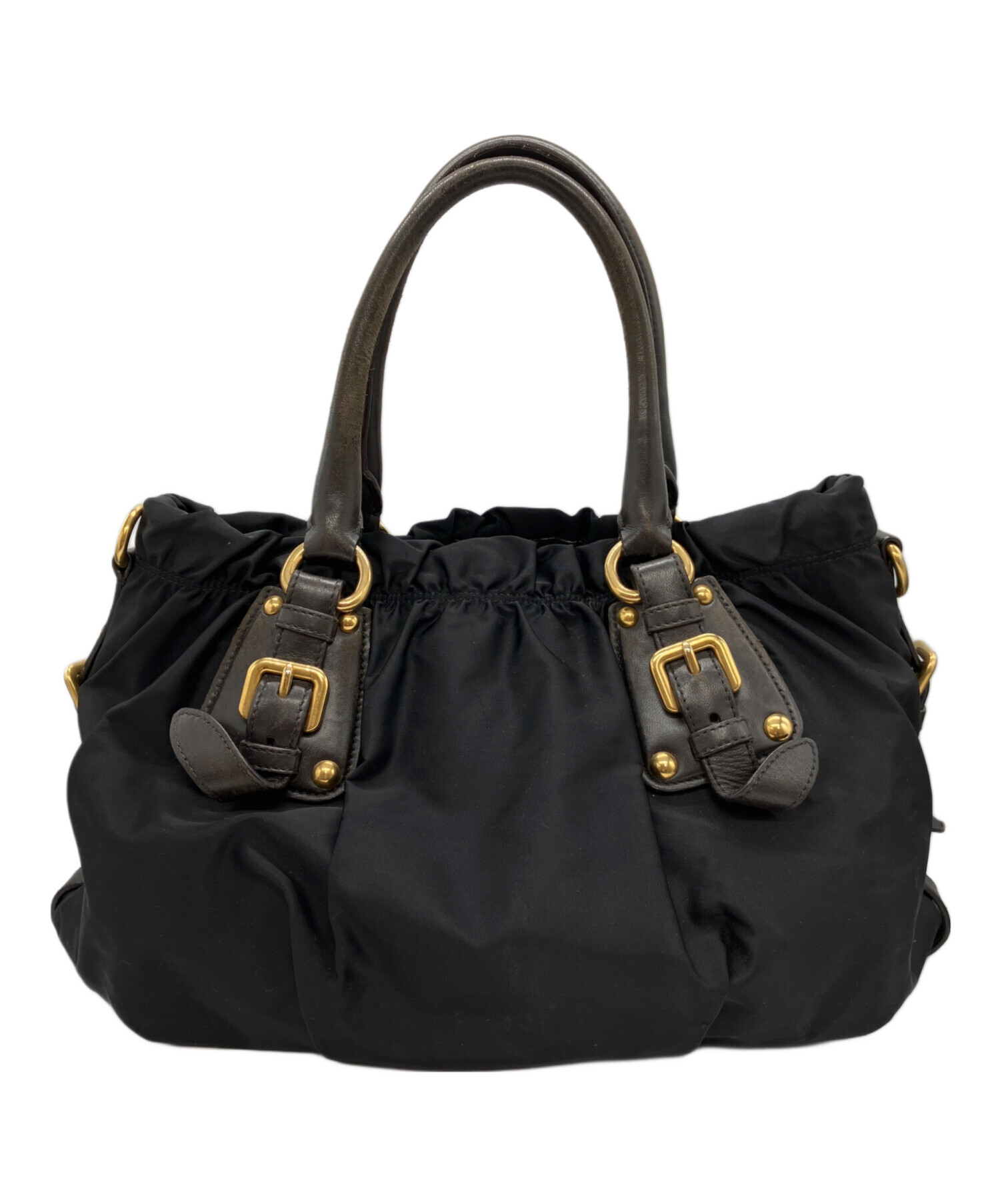 中古・古着通販】PRADA (プラダ) ロゴジャガードナイロントートバッグ