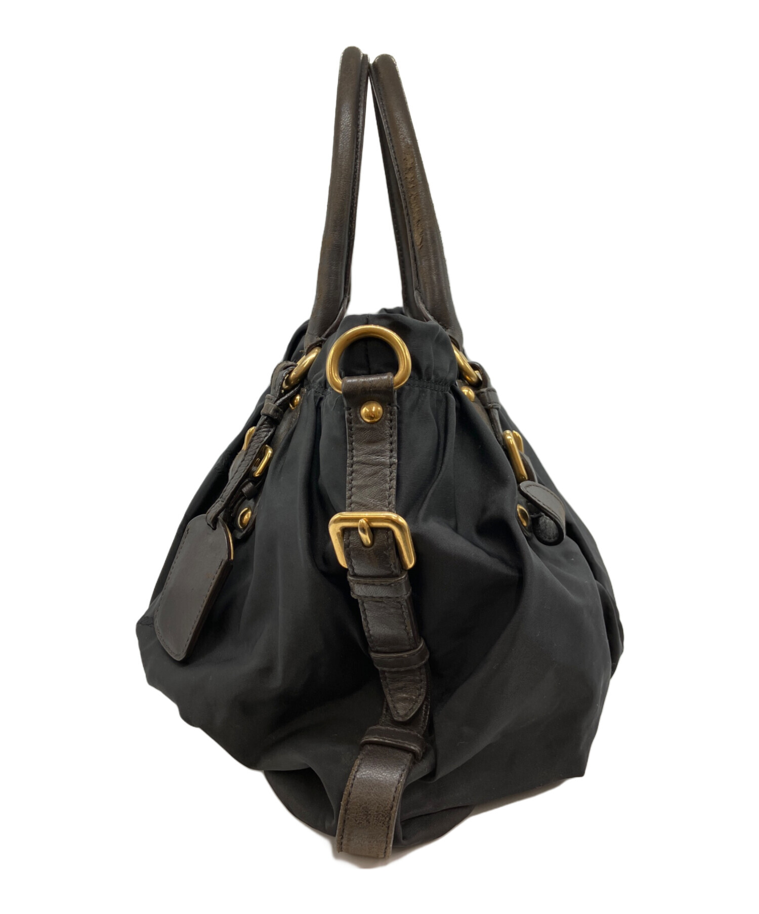中古・古着通販】PRADA (プラダ) ロゴジャガードナイロントートバッグ