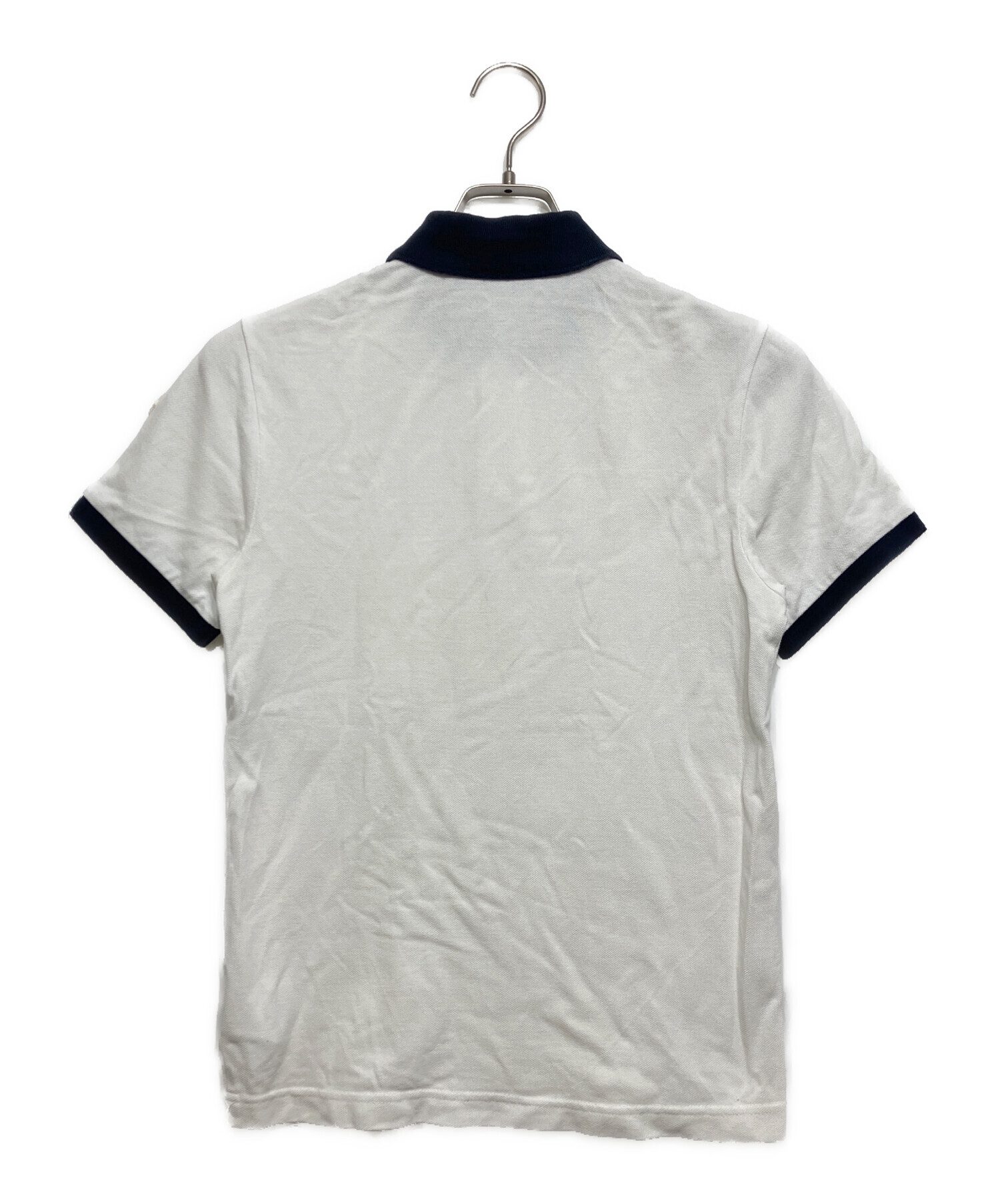 中古・古着通販】MONCLER (モンクレール) ポロシャツ ホワイト サイズ
