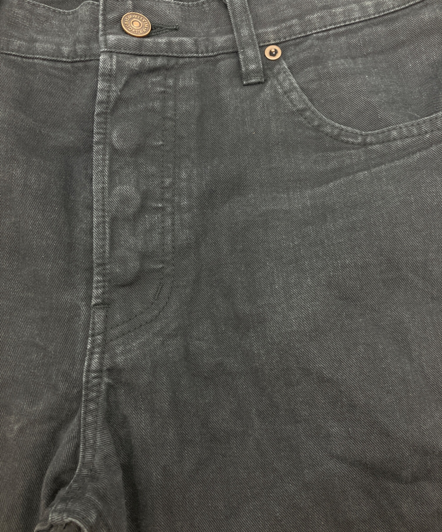 中古・古着通販】VISVIM (ビズビム) FLUXUS 11 デニムパンツ ブラック