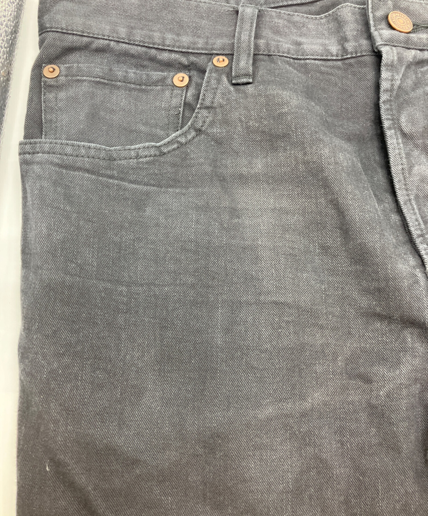 中古・古着通販】VISVIM (ビズビム) FLUXUS 11 デニムパンツ ブラック