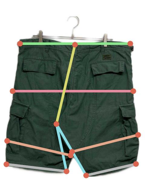 中古・古着通販】Supreme (シュプリーム) Cargo Short オリーブ サイズ