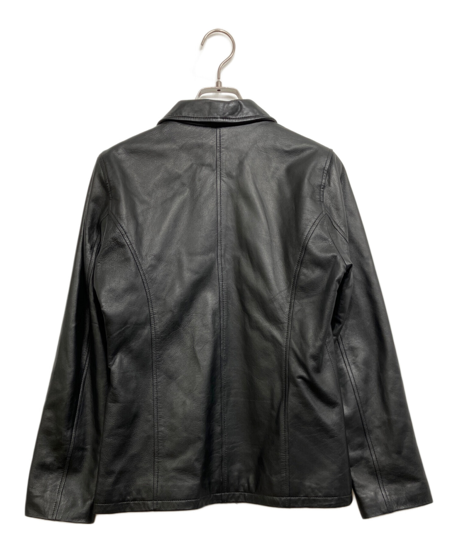 中古・古着通販】BALMAIN (バルマン) ラムレザージャケット ブラック