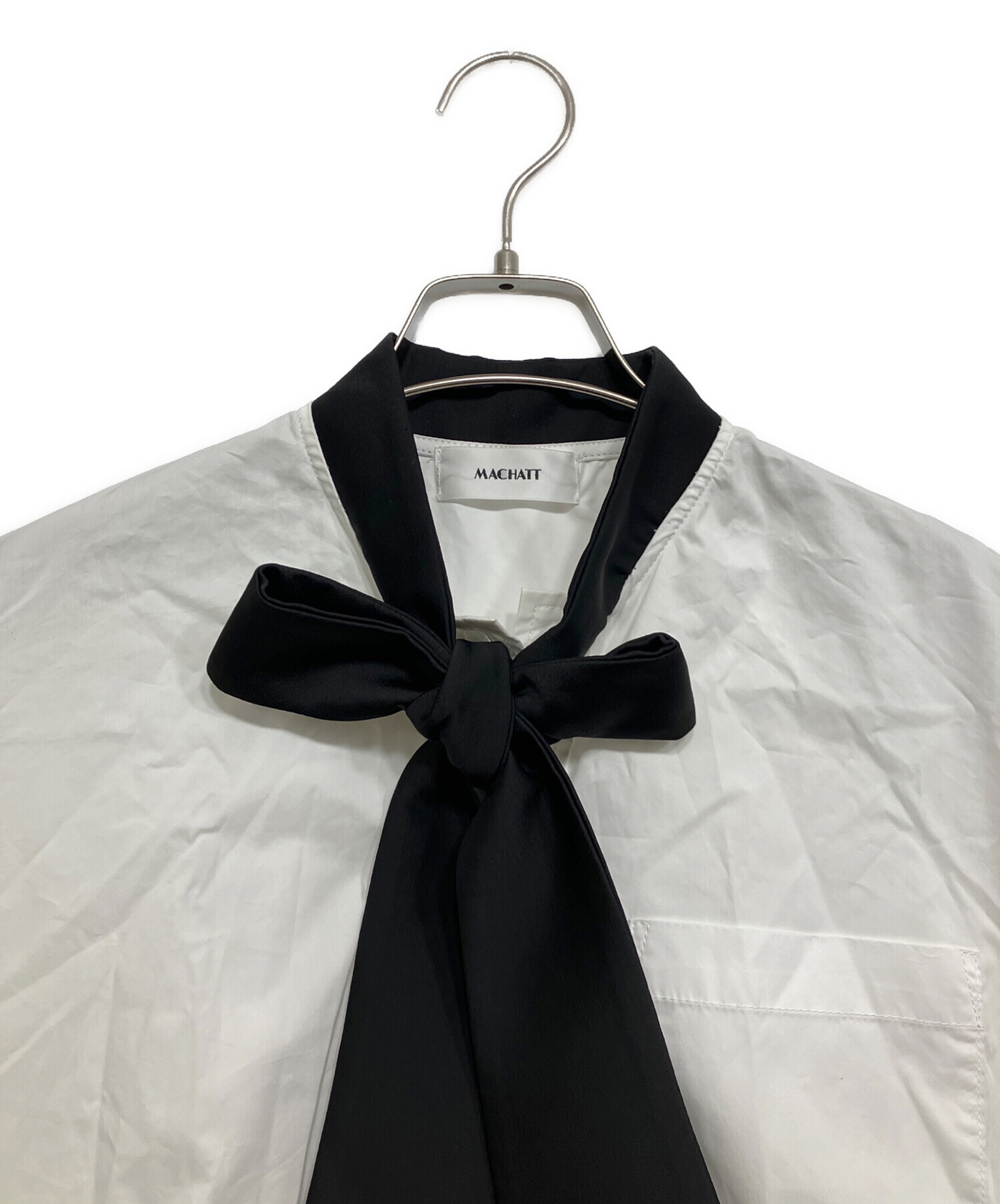 中古・古着通販】machatt (マチャット) タイドッキングシャツ ホワイト