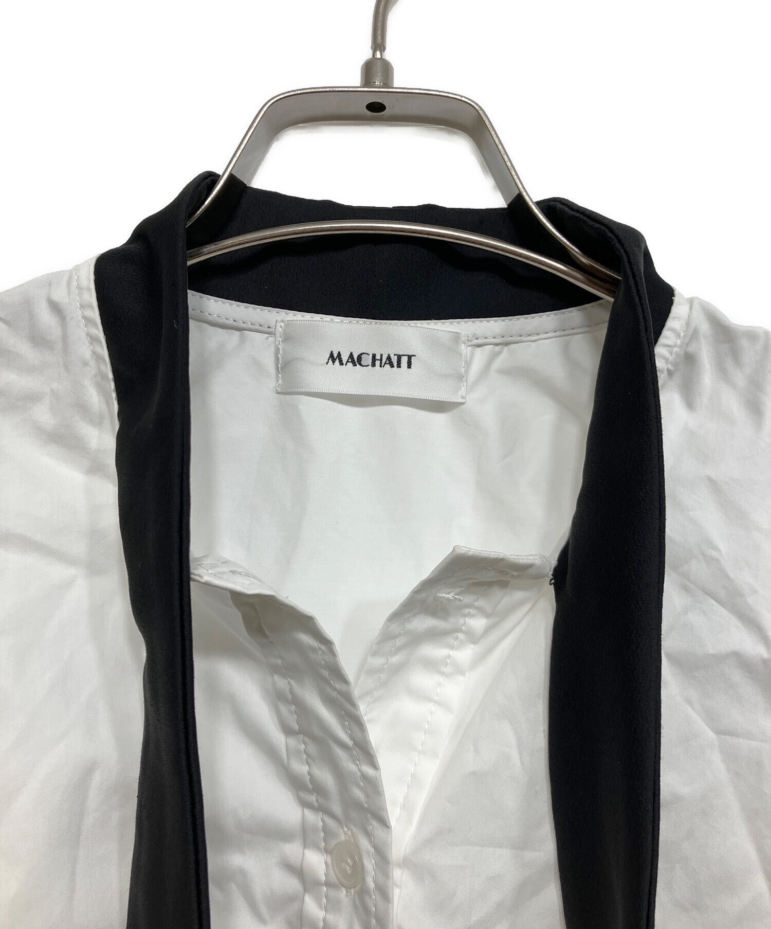 マチャット machatt 中古・古着通販】machatt (マチャット) タイドッキングシャツ ホワイト