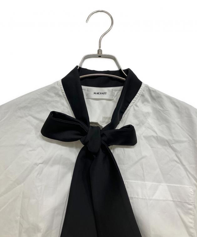 中古・古着通販】machatt (マチャット) タイドッキングシャツ ホワイト