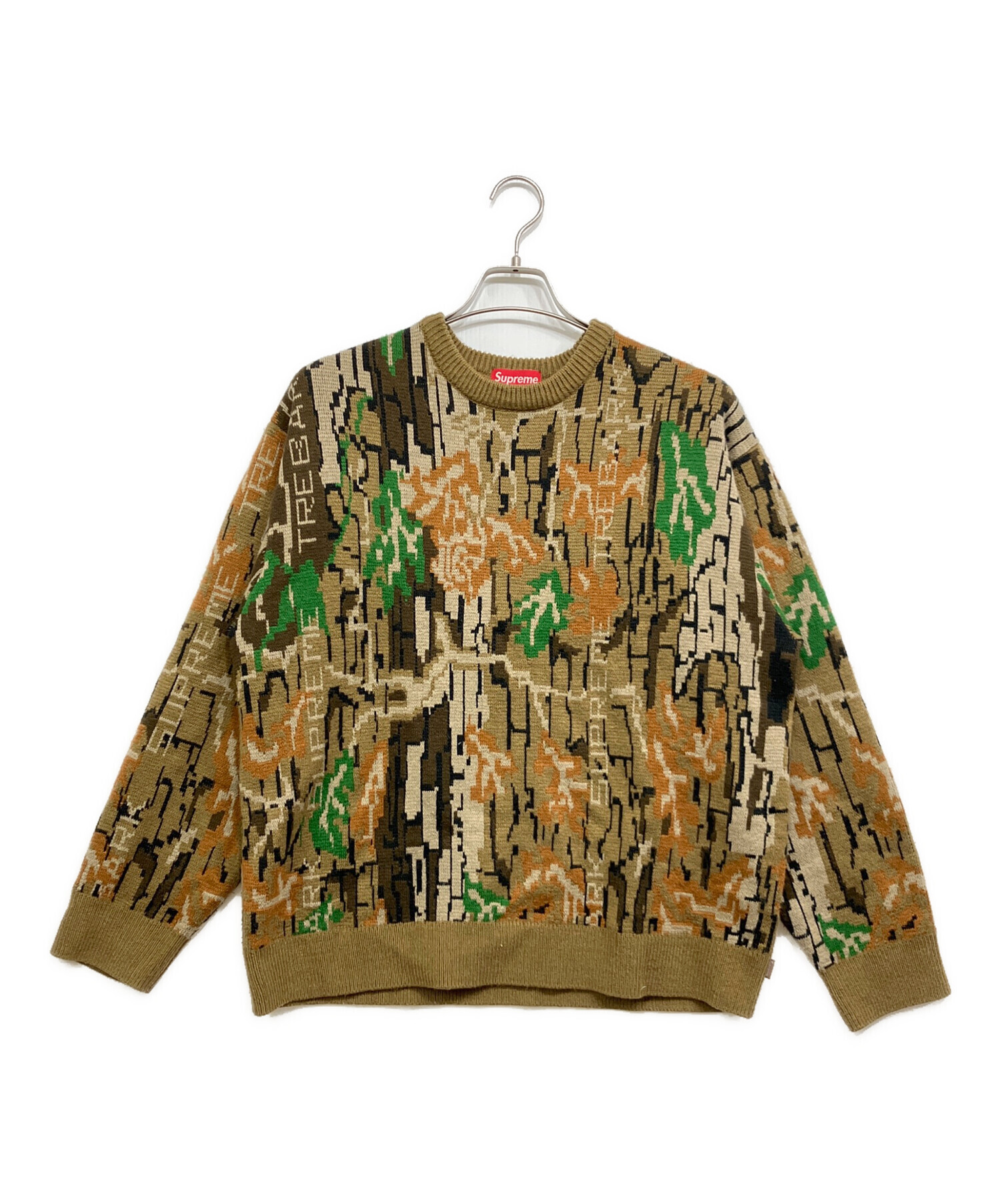 中古・古着通販】Supreme (シュプリーム) Trebark Camo Sweater カーキ