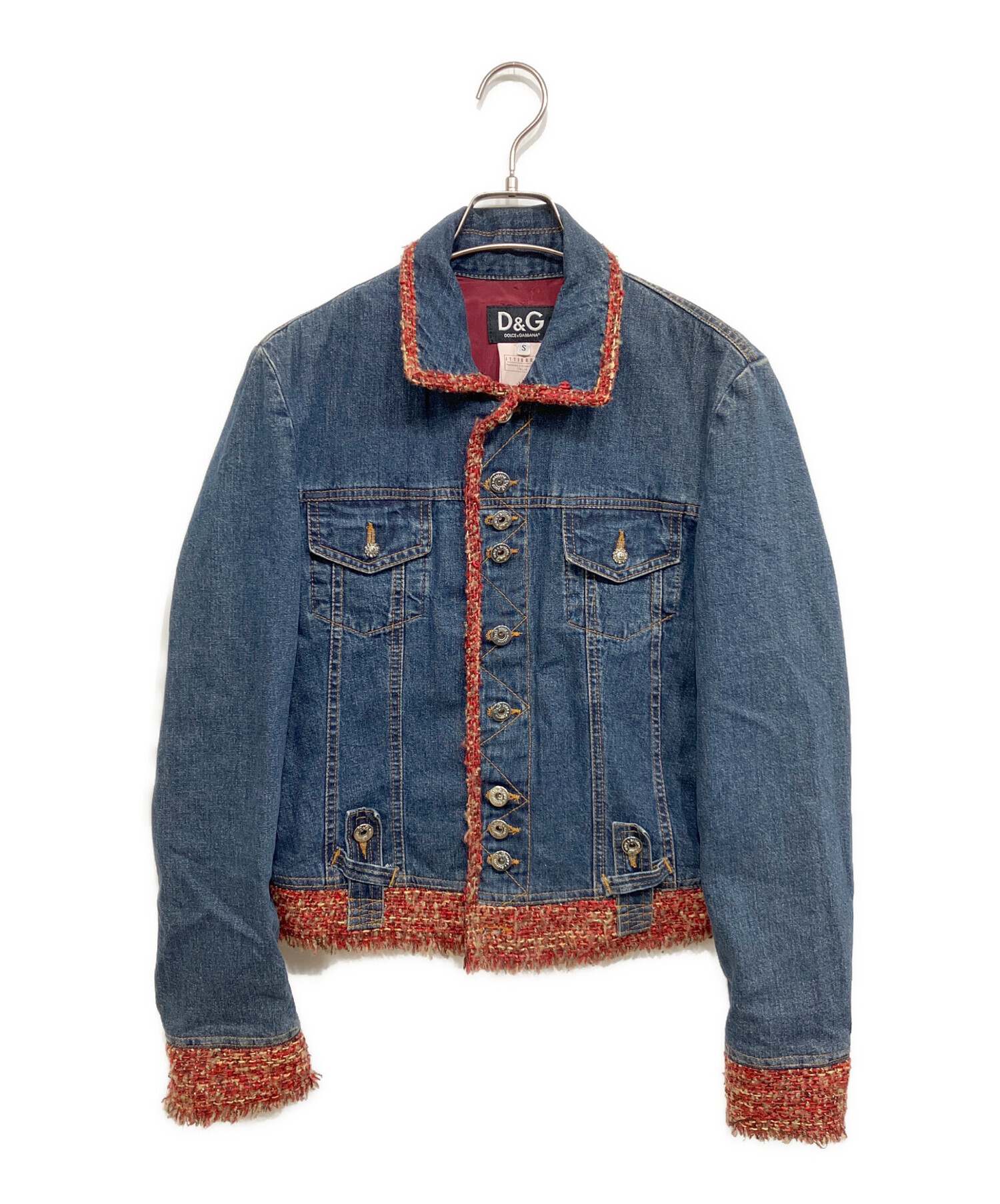 D&G デニム・ツイードジャケット 中古・古着通販】DOLCE & GABBANA (ドルチェ＆ガッバーナ) ツイード