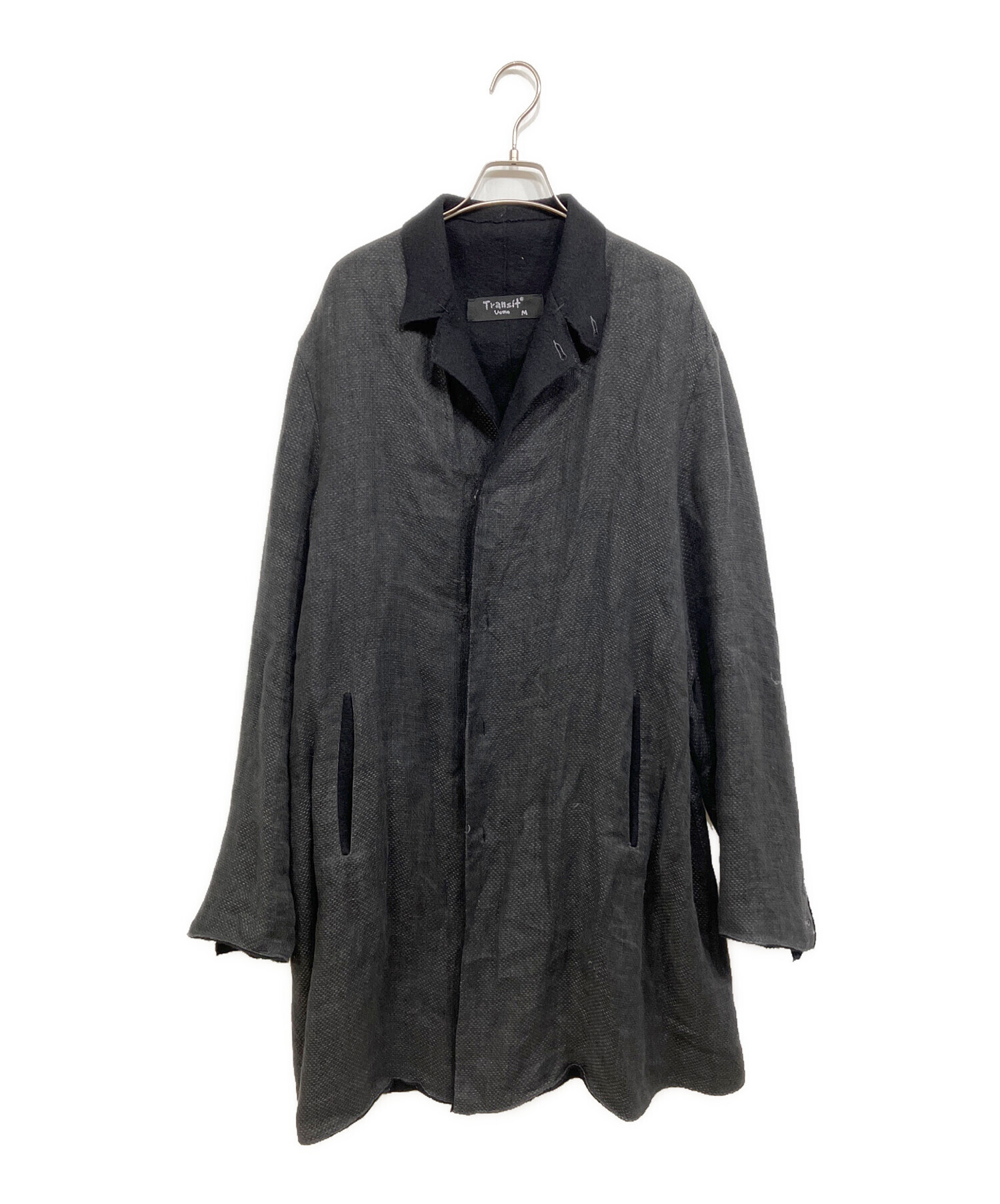 【transit uomo 】トランジット コート　イタリア 中古・古着通販】TRANSIT UOMO (トランジット ウオモ) リネンウール
