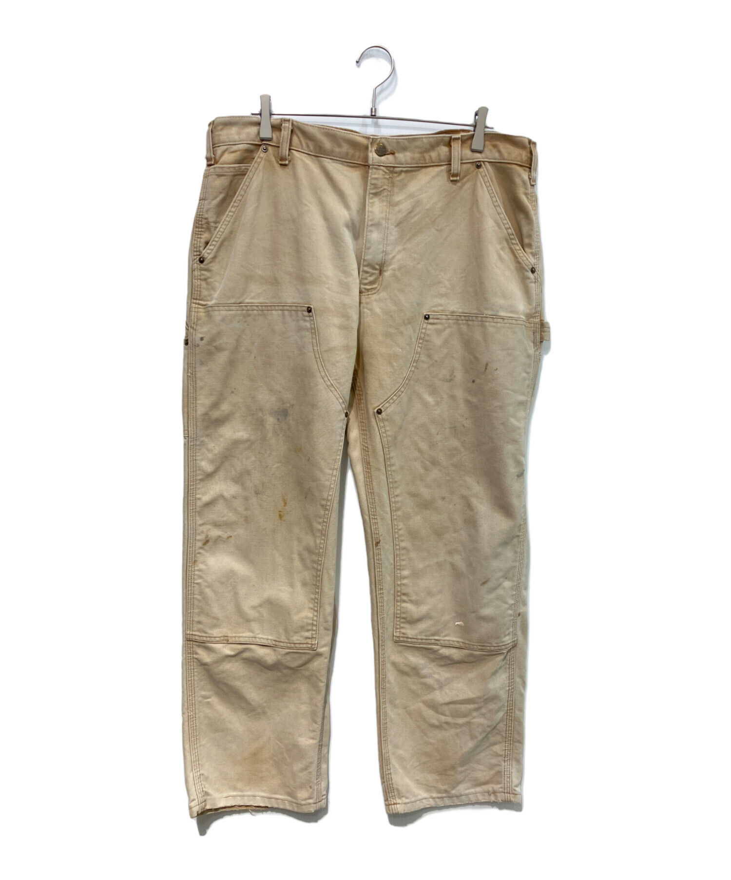 中古・古着通販】CarHartt (カーハート) ダブルニーパンツ ブラウン