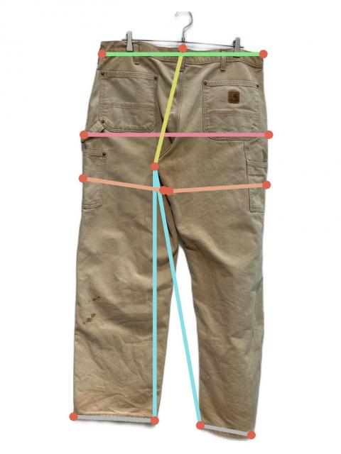 中古・古着通販】CarHartt (カーハート) ダブルニーパンツ ブラウン