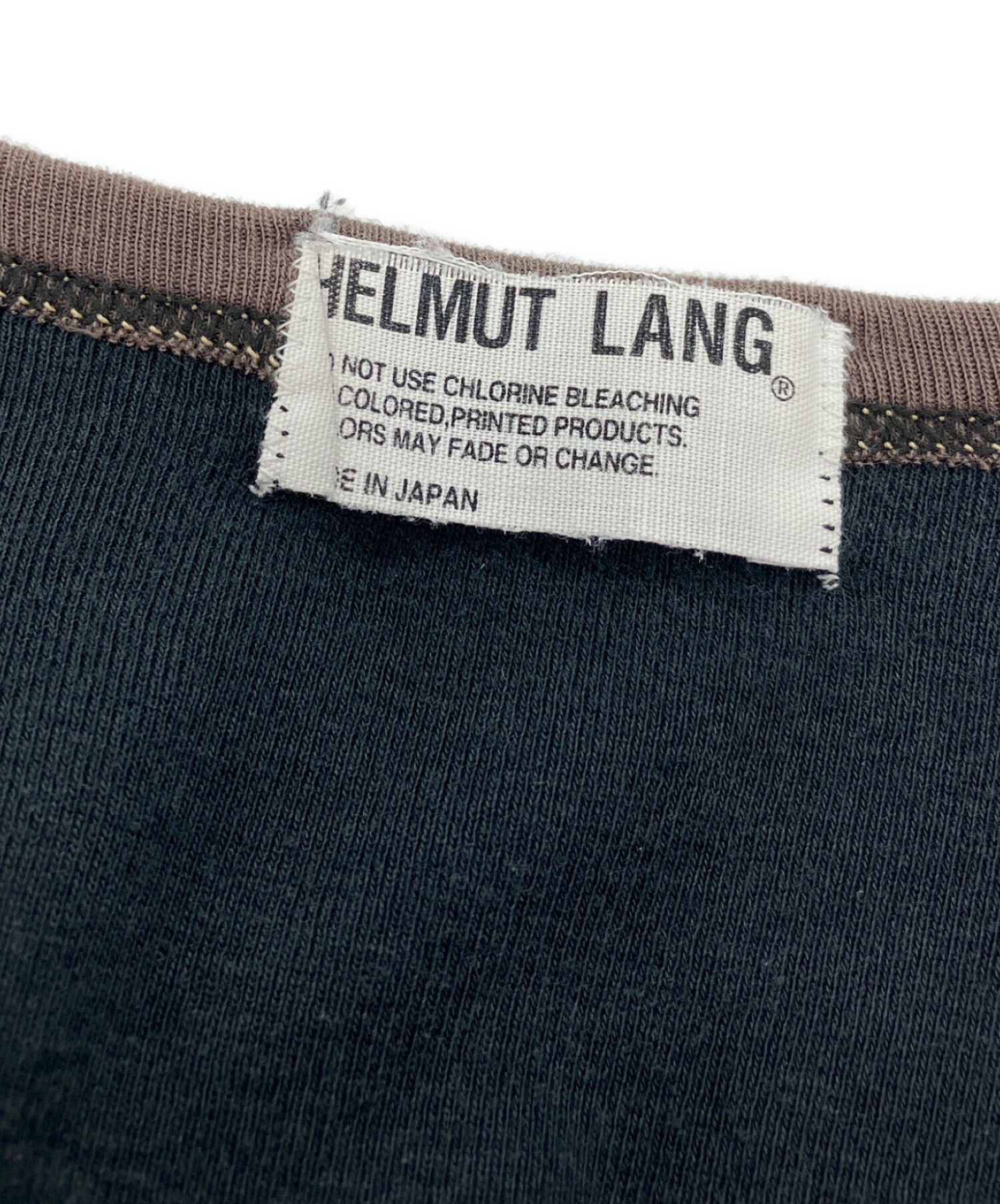 中古・古着通販】HELMUT LANG (ヘルムートラング) 90sTシャツ ブラック 