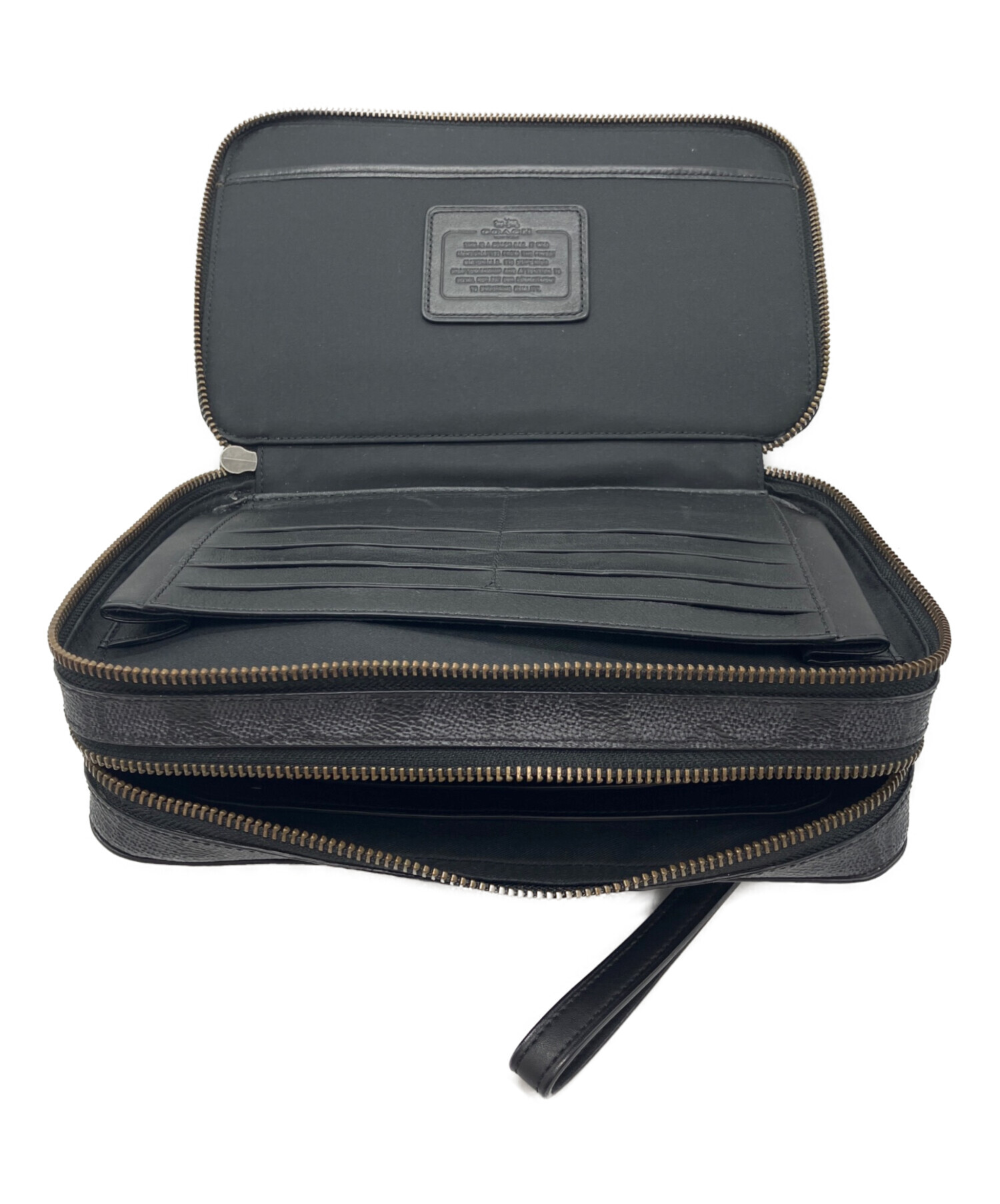 中古・古着通販】COACH (コーチ) セカンドバッグ シグネチャー 93546