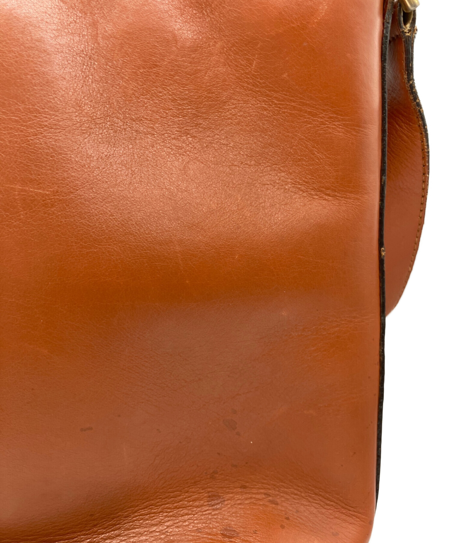 中古・古着通販】CELINE (セリーヌ) レザーショルダーバッグ ブラウン