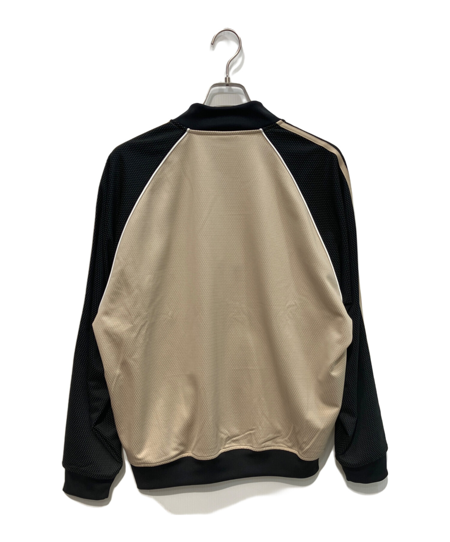  ルーズメッシュトラックトップ XL ベージュ/ブラック 中古・古着通販】adidas (アディダス) ルーズ メッシュ トラックトップ