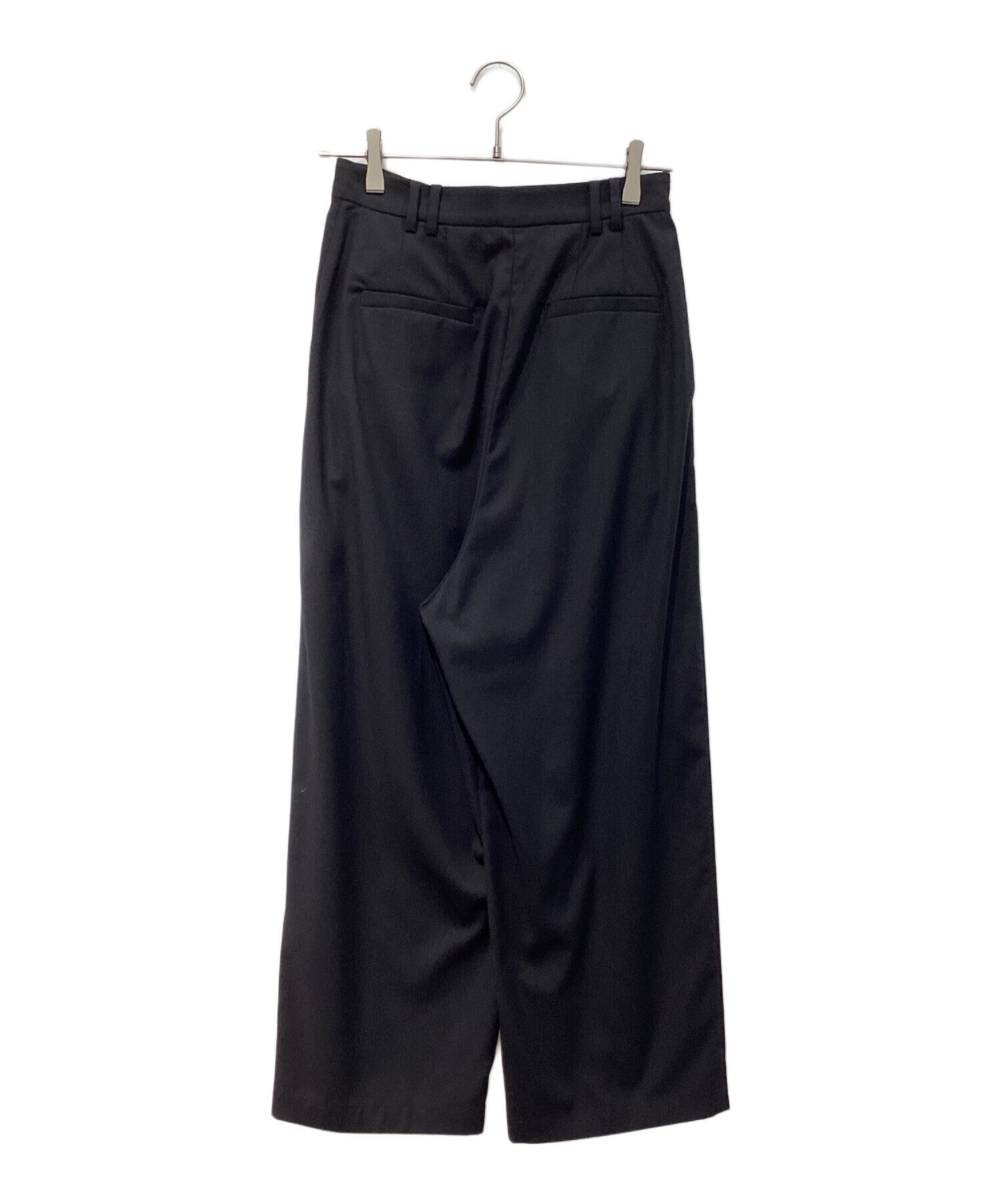 中古・古着通販】RIM.ARK (リムアーク) W tack wide slacks ブラック