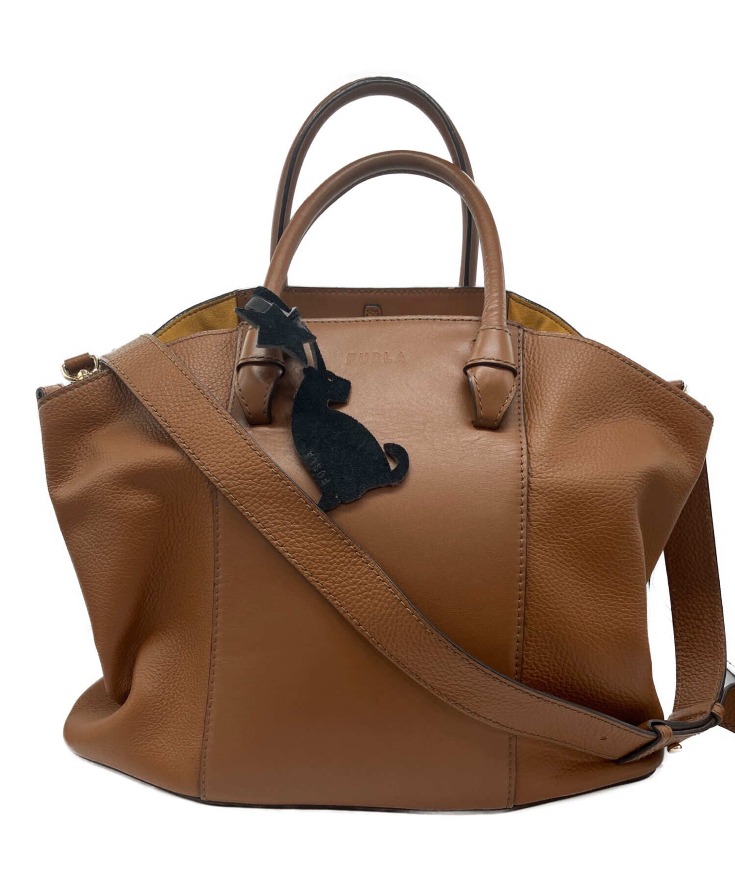◇15418　中古品　FURLA　フルラ　2WAYバッグ　2点セット 中古・古着通販】FURLA (フルラ) 2WAYバッグ ブラウン｜ブランド・古着