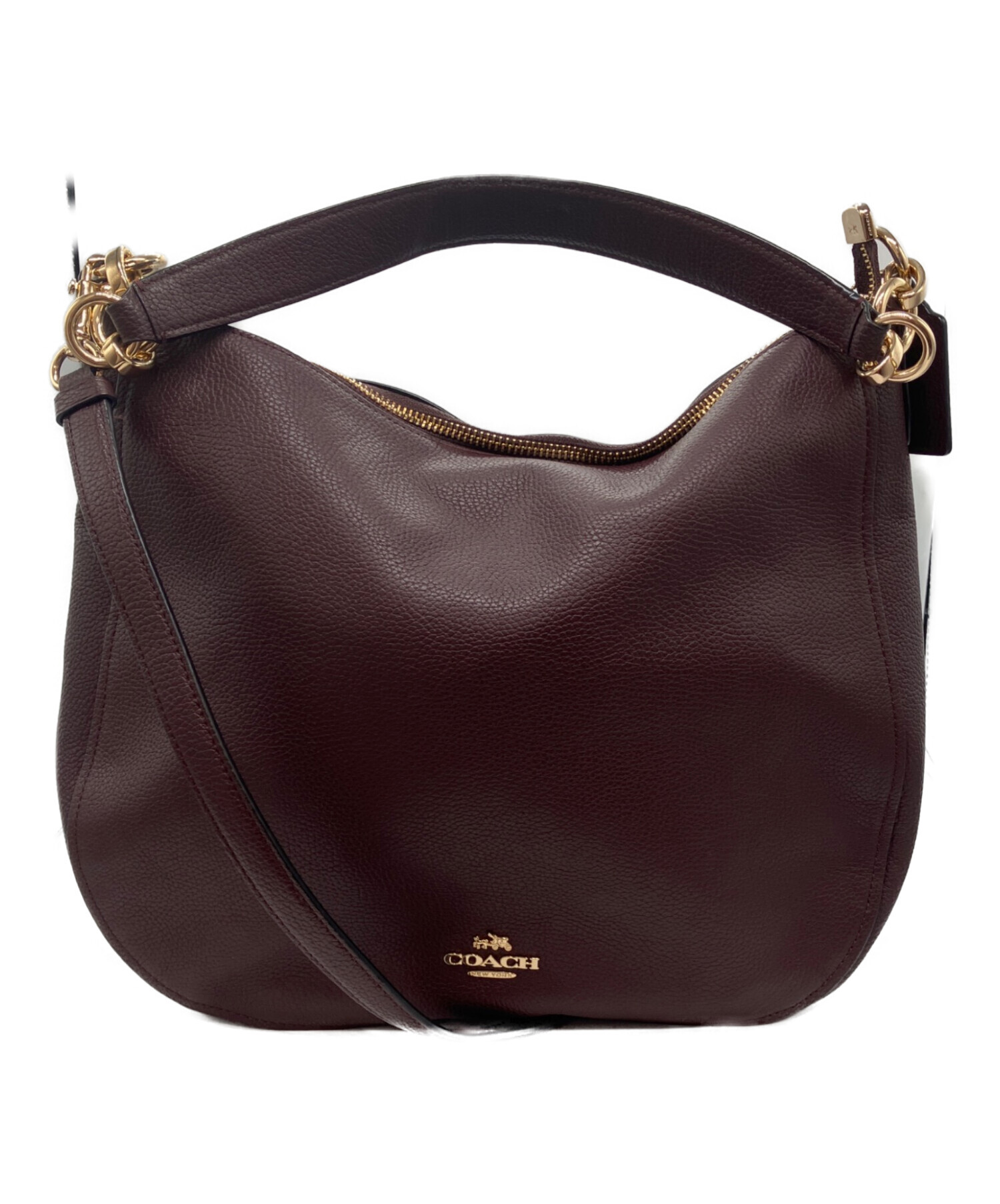 中古・古着通販】COACH (コーチ) 2wayホーボーバッグ ボルドー
