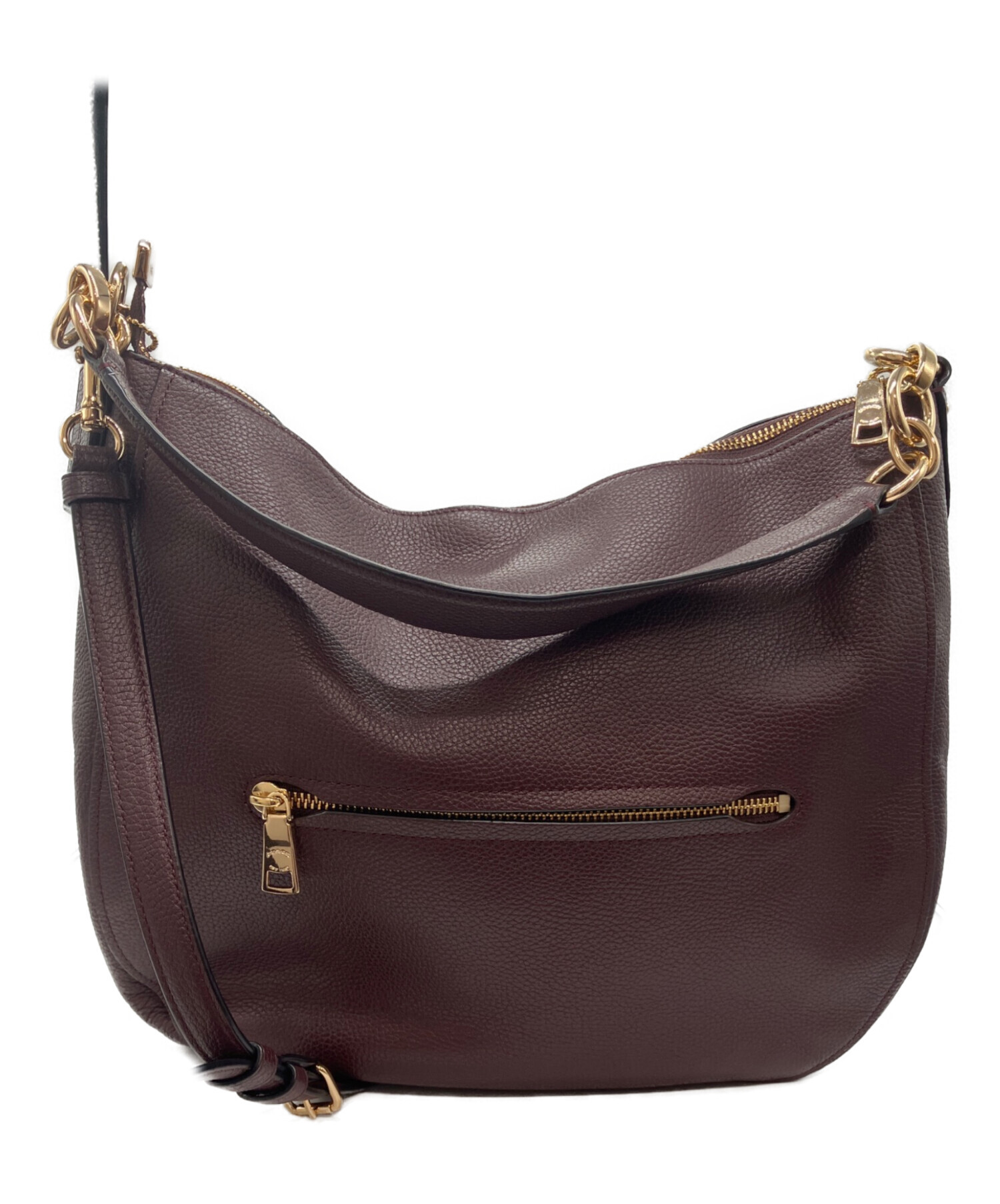 中古・古着通販】COACH (コーチ) 2wayホーボーバッグ ボルドー