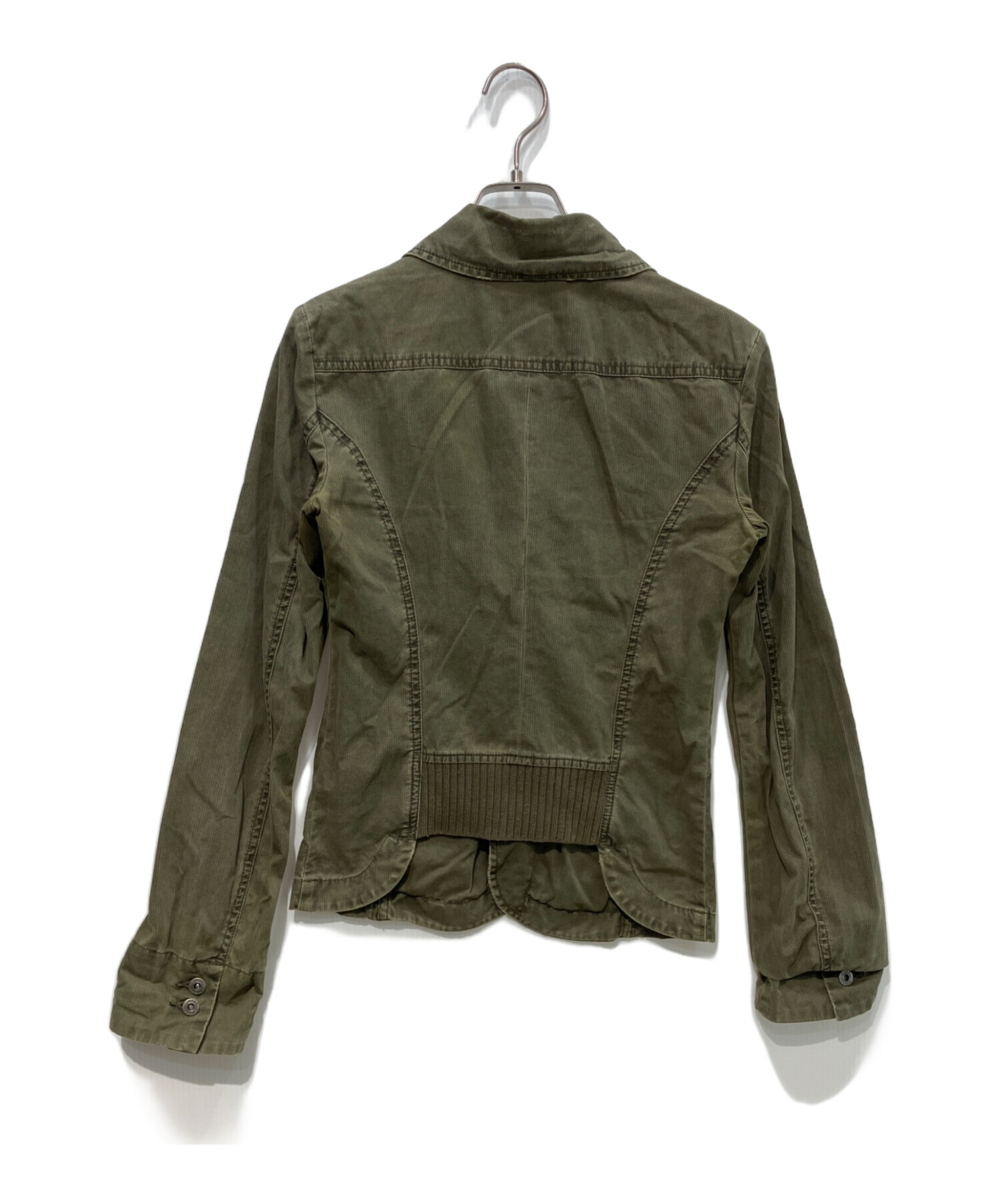中古・古着通販】DIESEL (ディーゼル) テーラードジャケット カーキ 